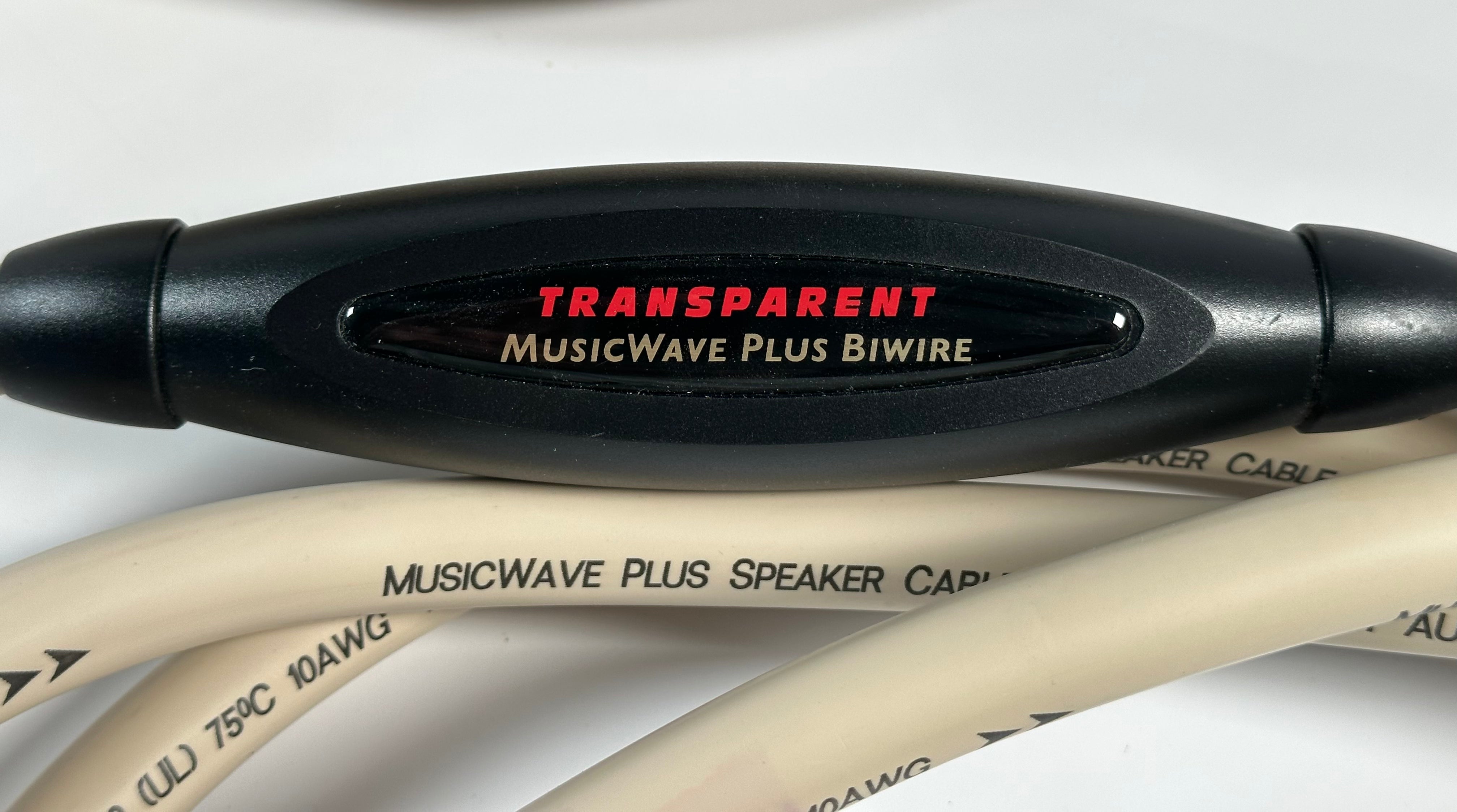 Transparent Audio MusicWave Plus Bi Wire Speaker Cables 12' Pair