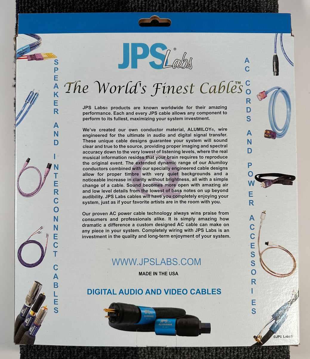 JPS Labs Power AC+ Power Cord 2Meter AC Cord Record Mart HiFi