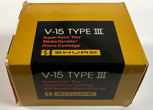 Shure V15 Type III Phono Cartridge with Stylus and New Pfanstiehl Stylus