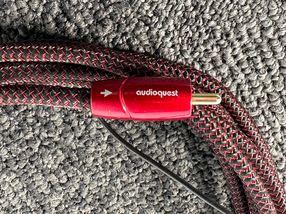 Audioquest Irish Red Subwoofer RCA Cable w/Ground Wire 3 Meters
