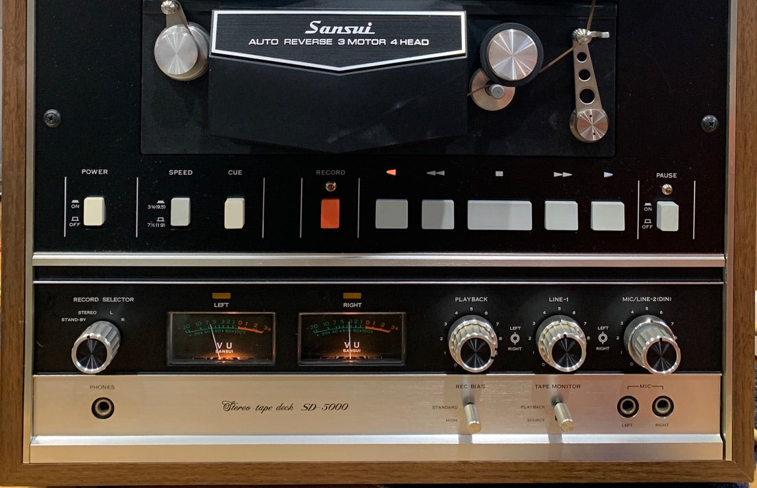 Sansui SD-5000 Reel To Reel Tape Deck Recorder 4 Track 2 Channel W/ Bo –  Record Mart HiFi