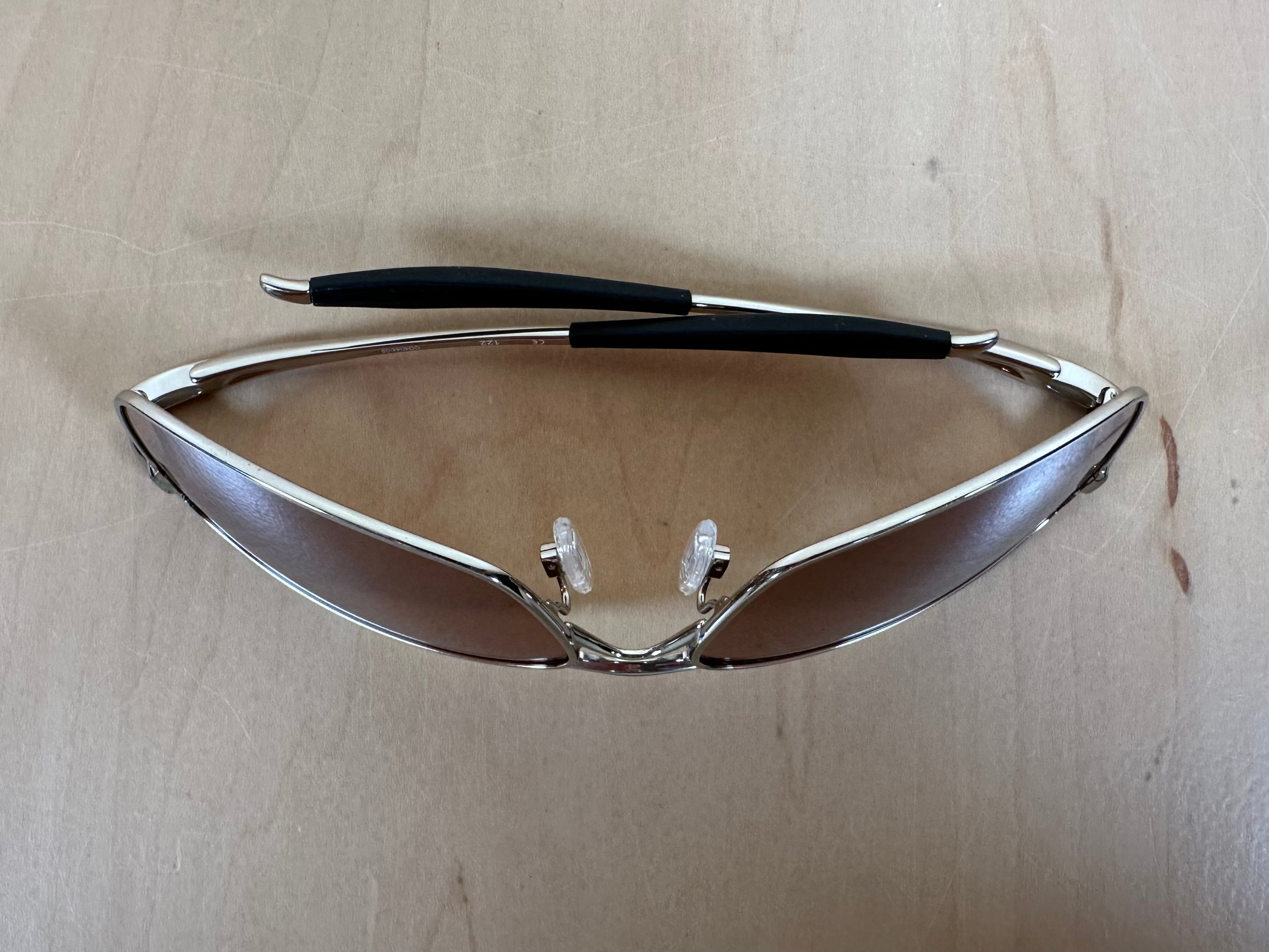 Oakley Crosshair 2.0 Sunglasses Polished Chrome Frames w/Brown Lenses