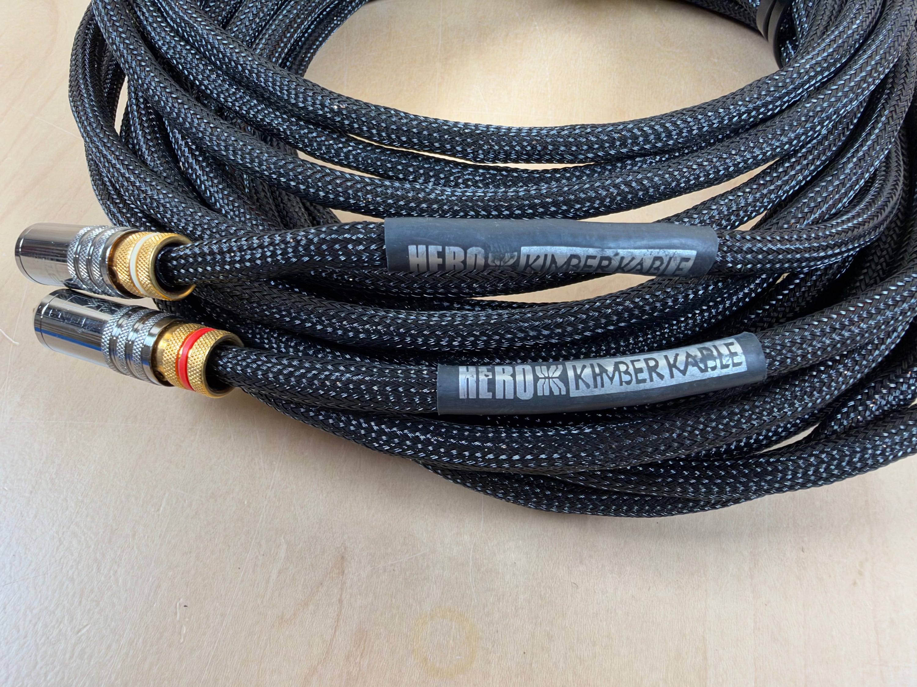 Kimber Kable Hero RCA Interconnects 6 Meter Pair w/WBT-0108 Fittings