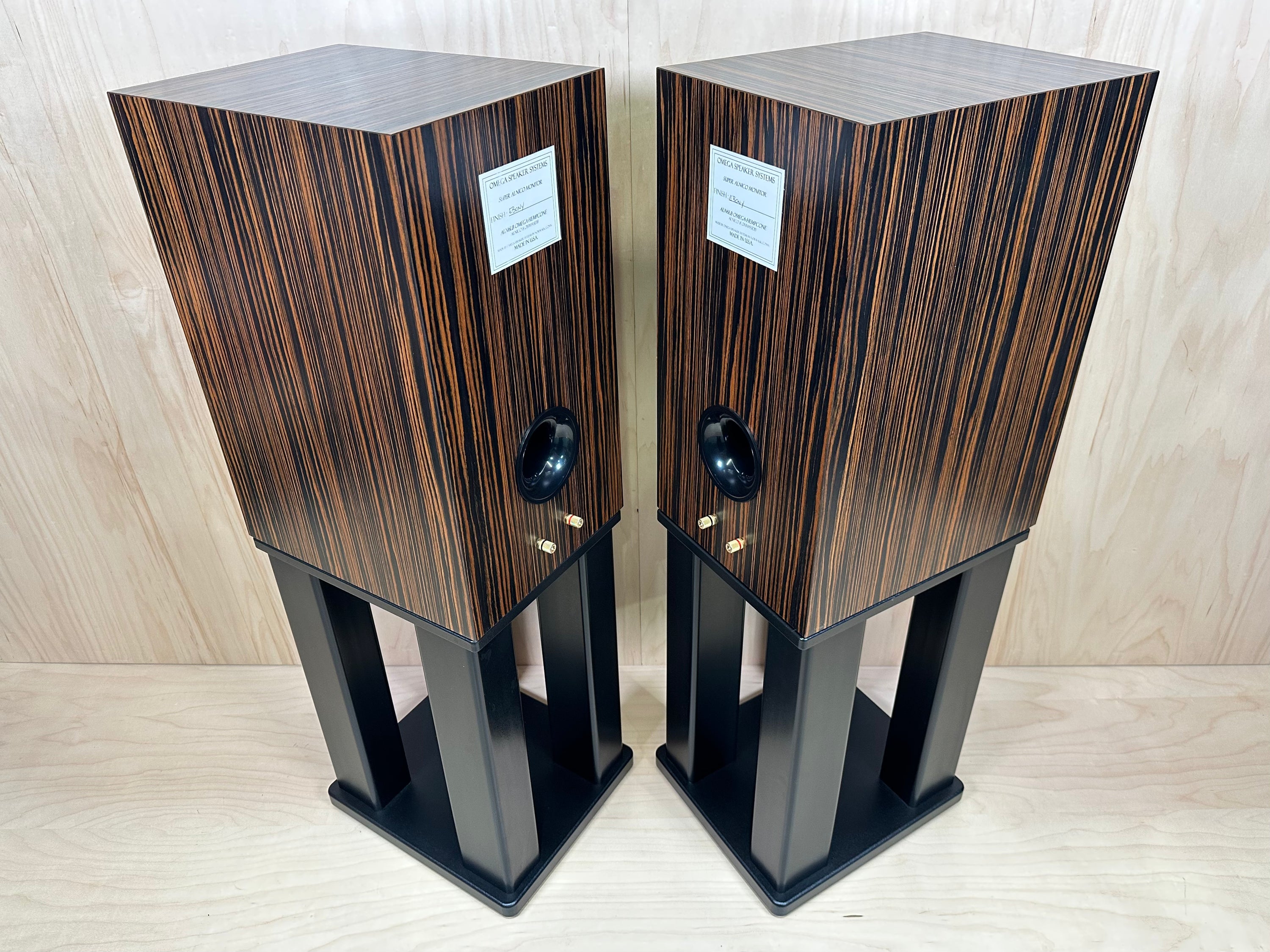 Omega Speaker Systems Super Alnico Monitors WITHOUT stands