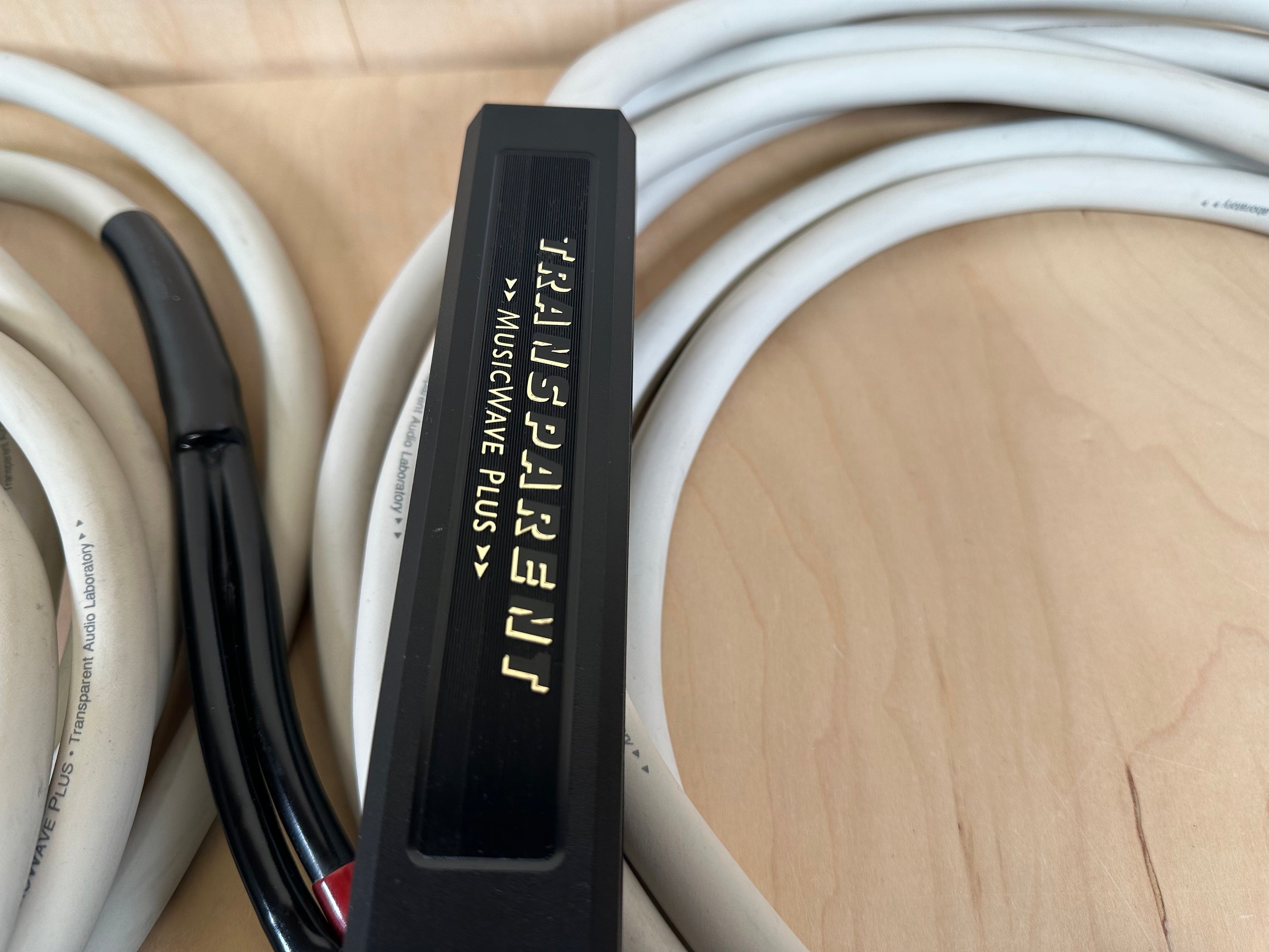 Transparent Audio Musicwave Plus 25' Speaker Cables w/Spade Connectors