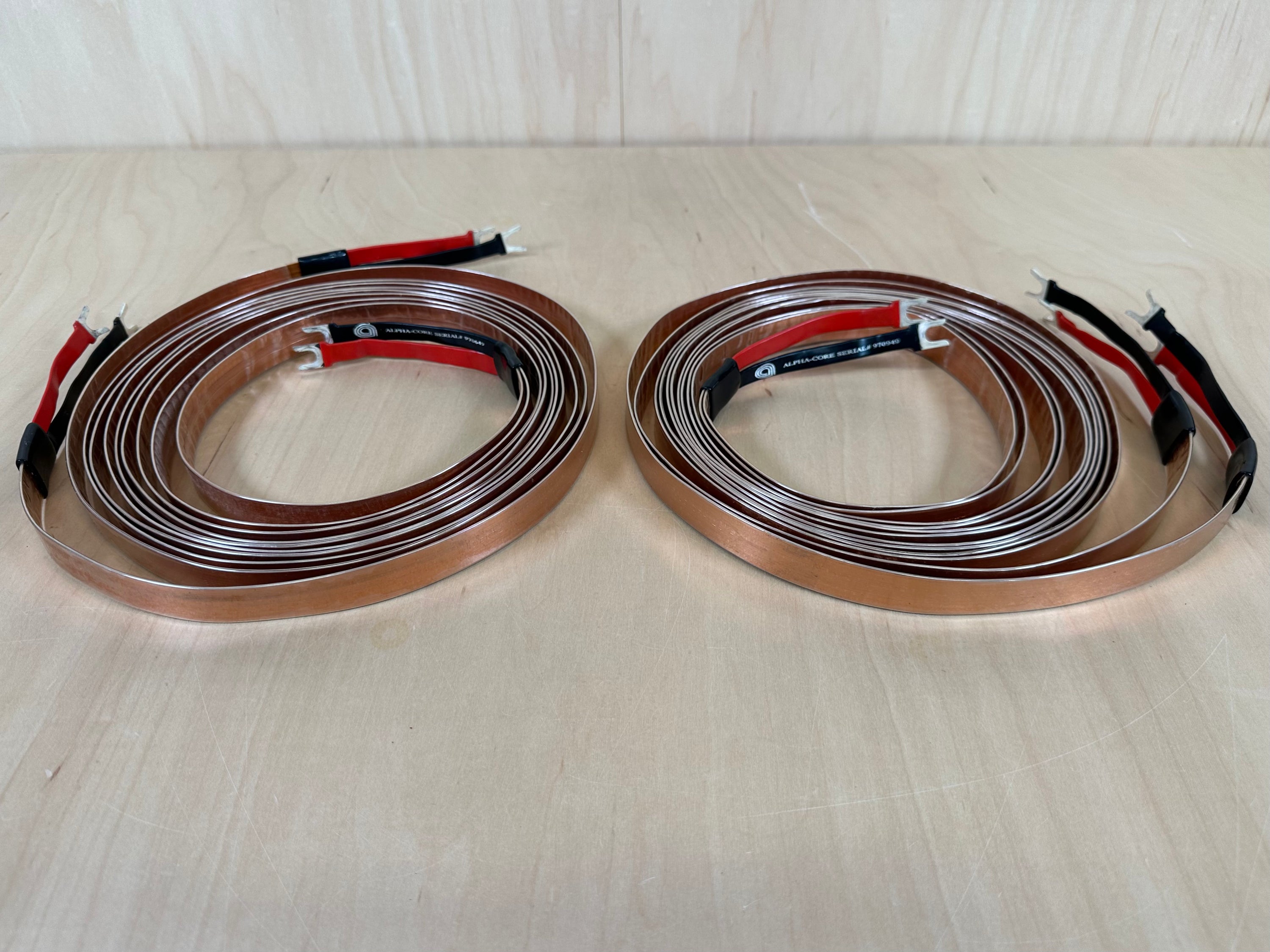 Alpha Core Goertz  MI 2 Veracity Biwire Speaker Cables 10' Pair w/Silver Spades