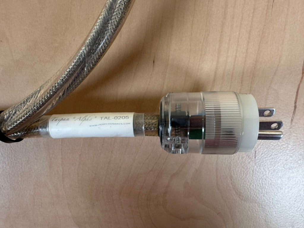 Shunyata Research Taipan Alpha Power Cord 1.75 Meter w/Letter of Authenticity  			