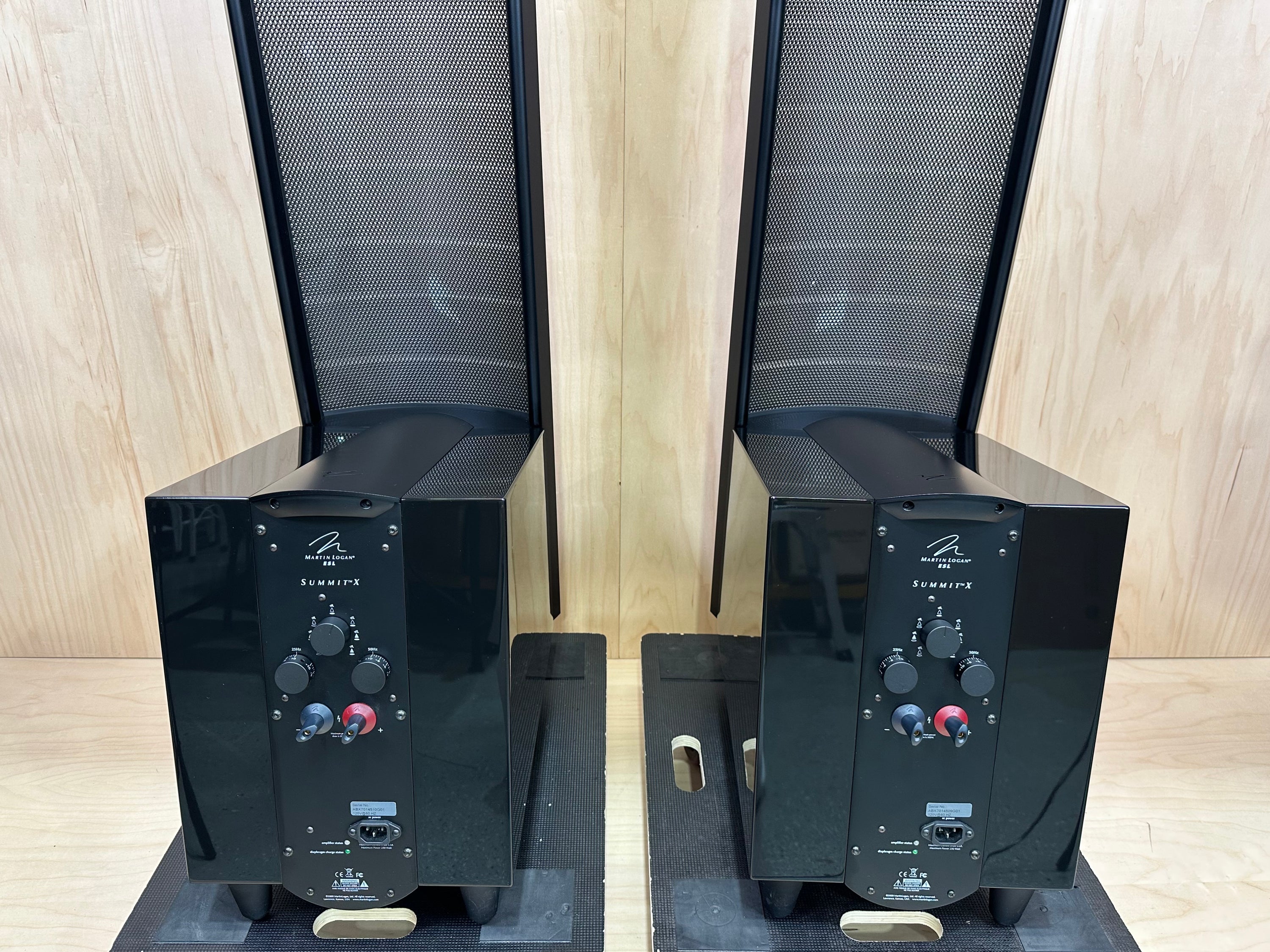 Martin Logan Summit X Speakers High Gloss Black