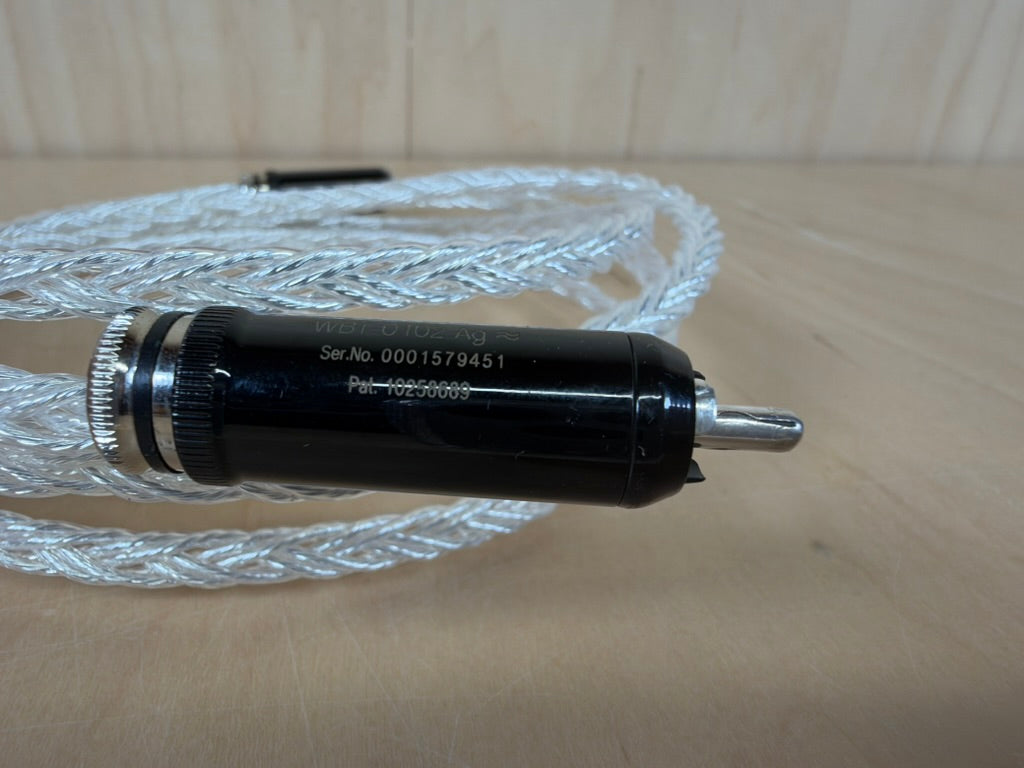 Kimber Kable TGDL 2 Meter RCA Digital/Analog Interconnect WBT-0102 Ag fittings (single cable)
