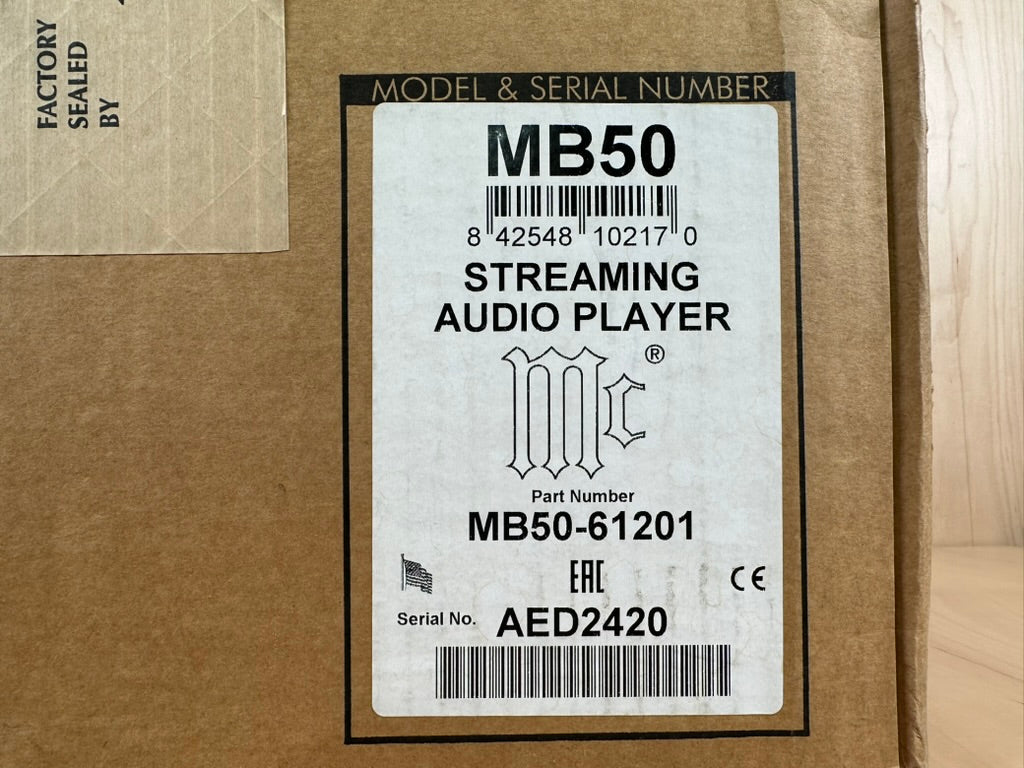 Mcintosh MB50 Streaming Audio Player New In Box