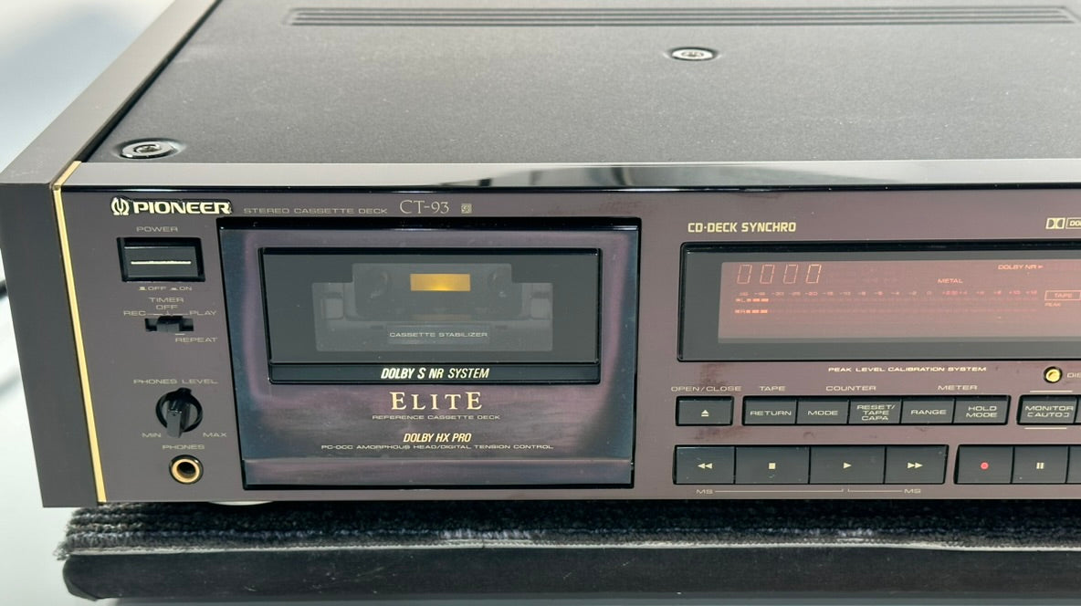 Pioneer Elite CT-93 Reference Cassette Deck Serviced – Record Mart