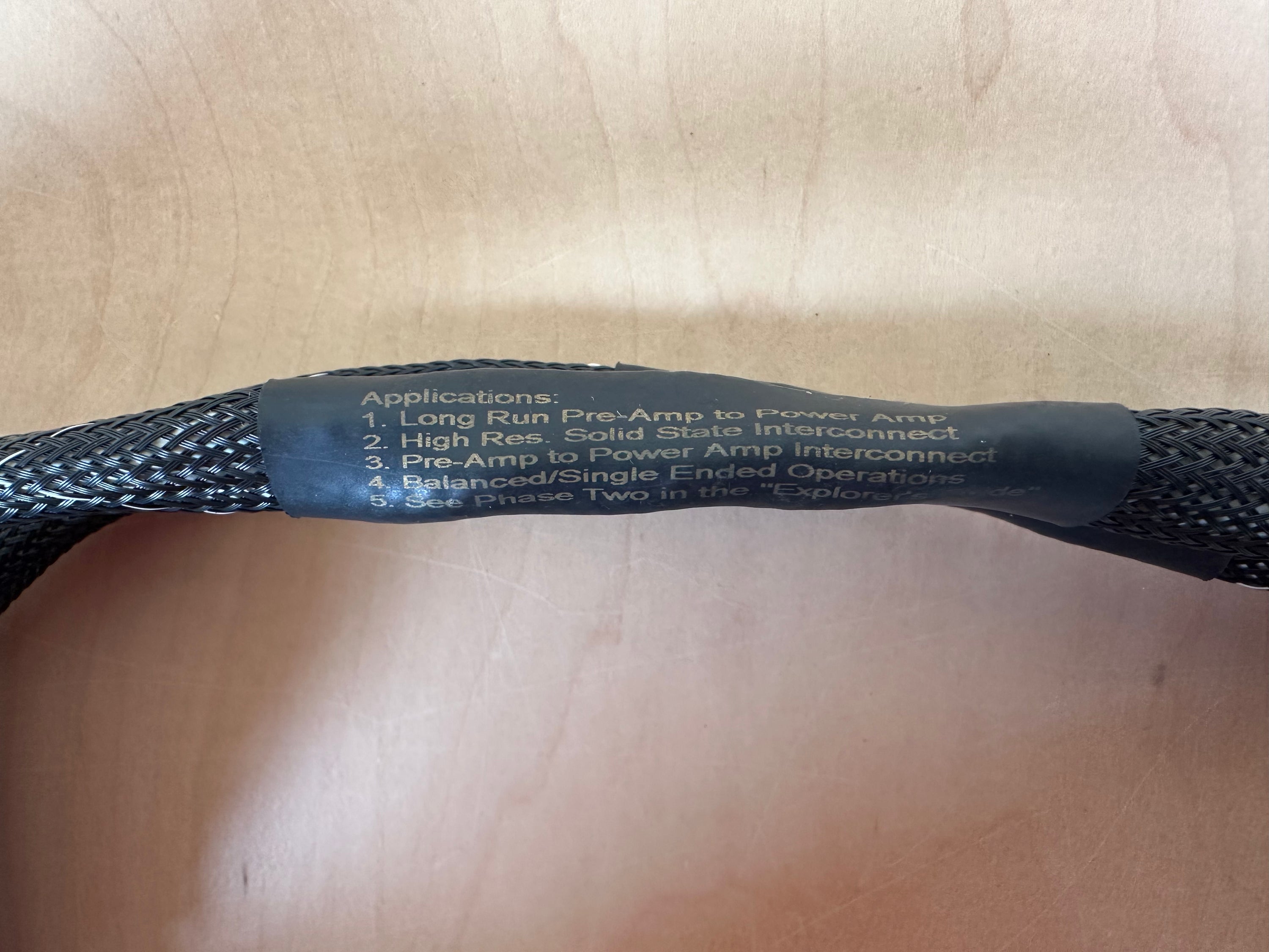 Synergistic Research Kaleidoscope Phase II 1 Meter XLR Interconnects w/Active Shielding PS
