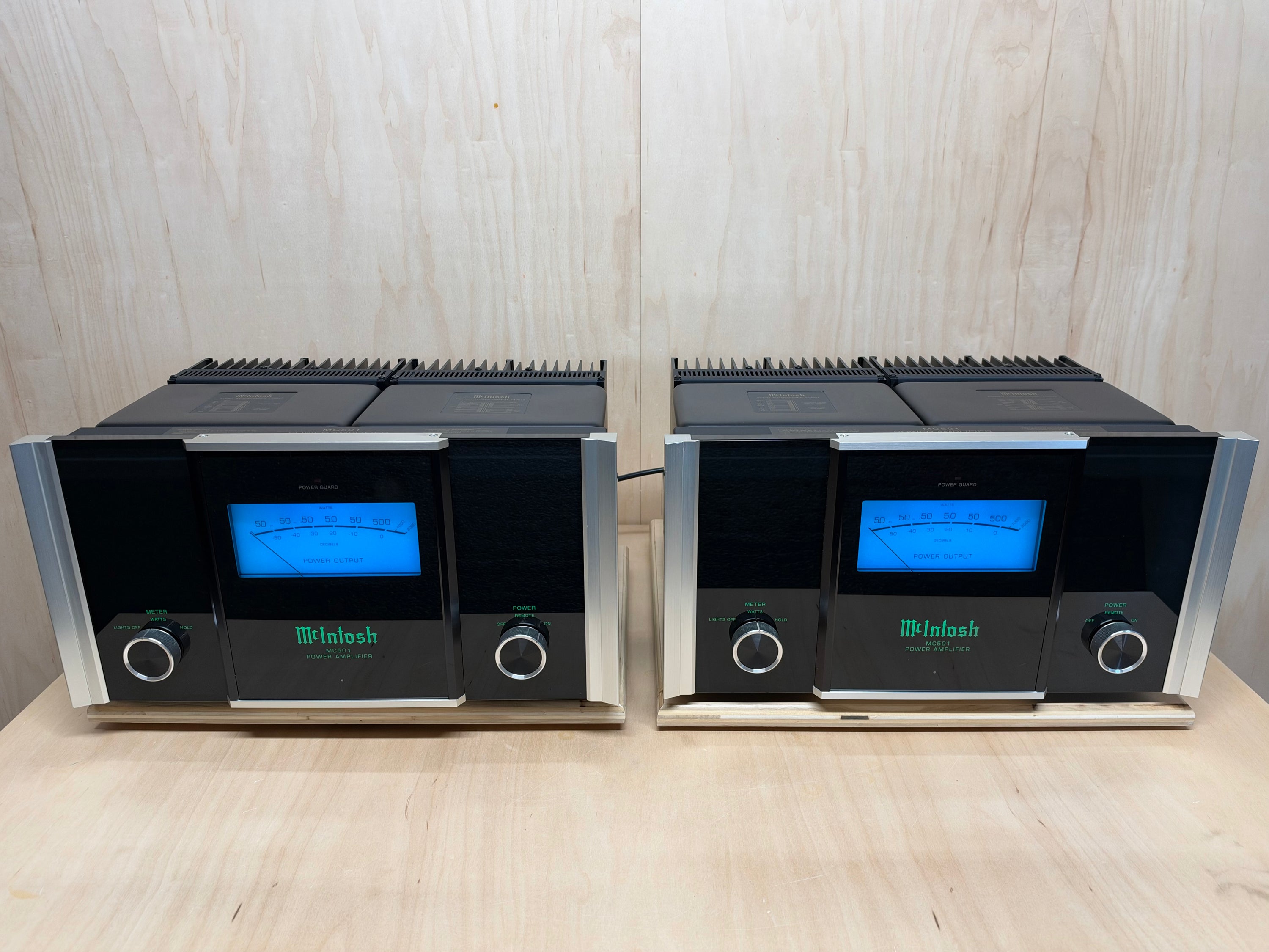 McIntosh MC501 Power Amplifiers w/ Consecutive Serial Numbers