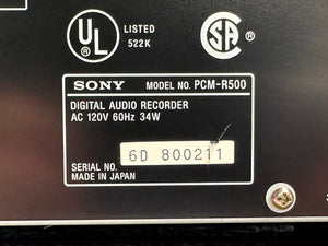 Sony PCM-R500 DAT Digital Audio Recorder For Parts