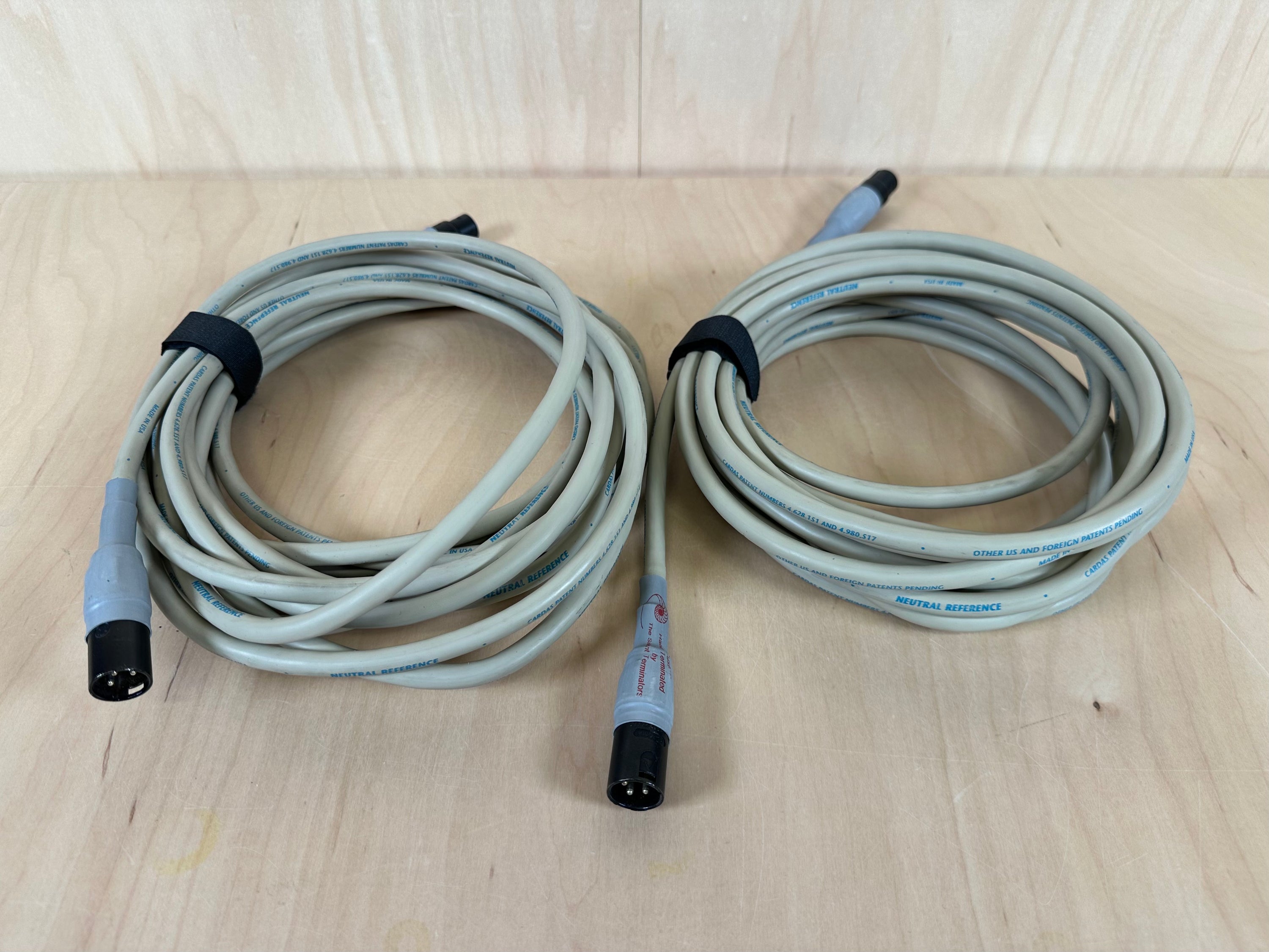 Cardas Neutral Reference XLR Cables Balanced Interconnects 23' Pair