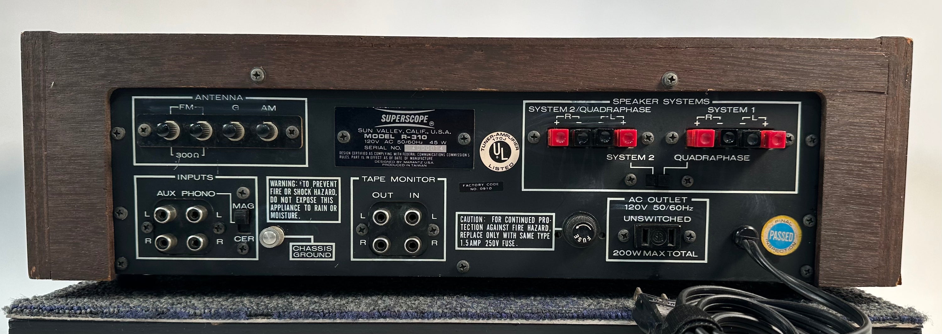 Superscope Model R-310 Receiver