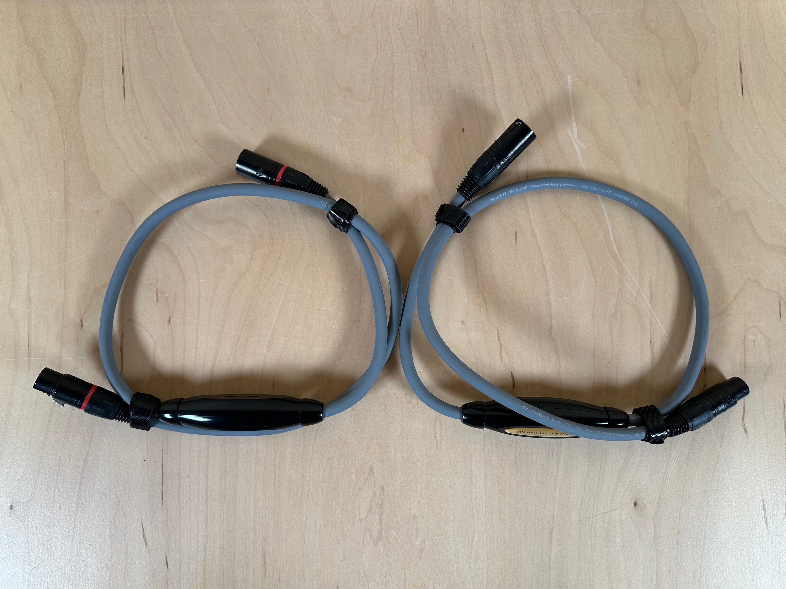 Transparent Musiclink Plus MM2 XLR Cables 1 Meter