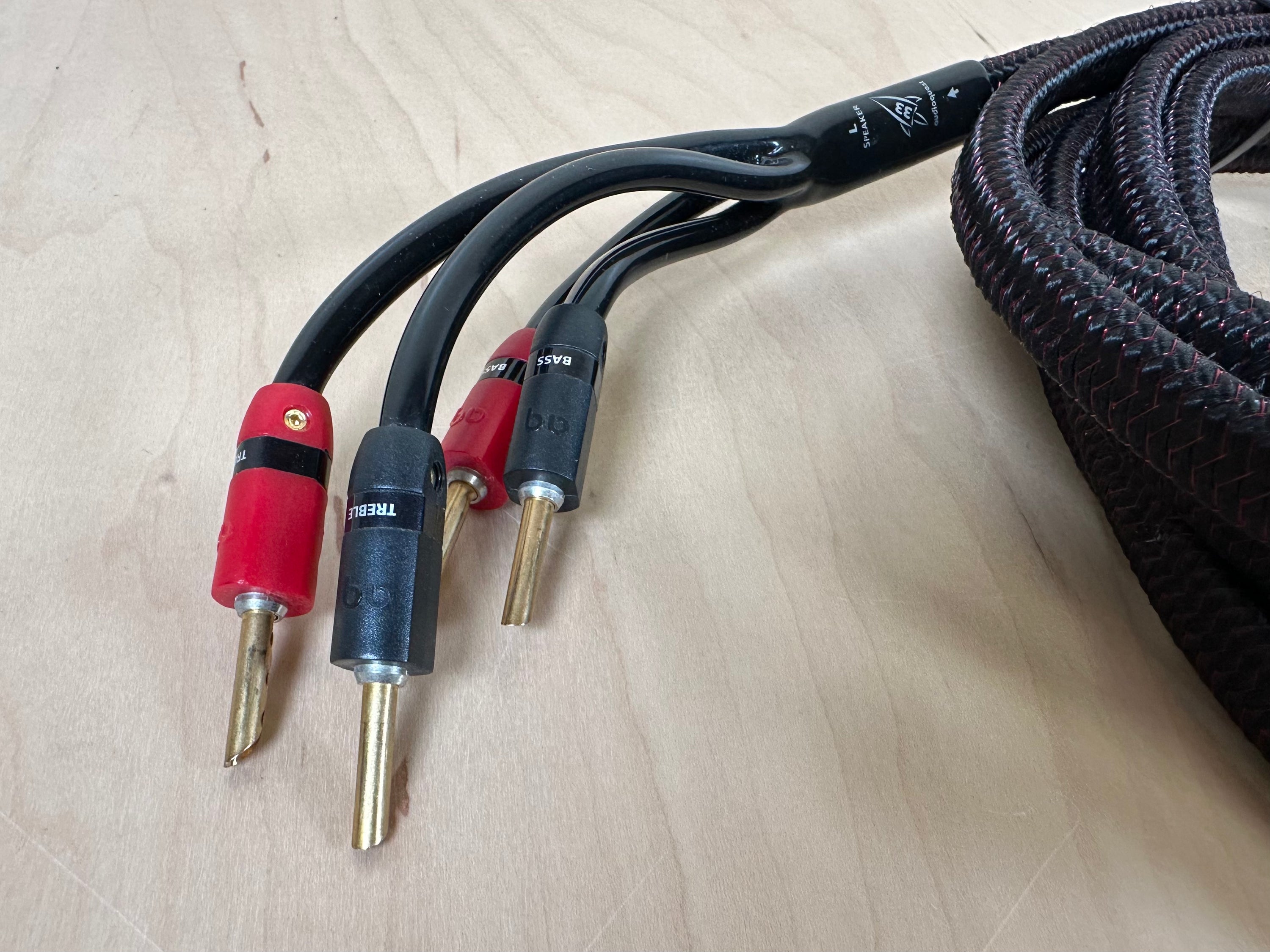 AudioQuest Rocket 33 Bi-Wire Speaker Cables with Banana Jacks 5 Meters