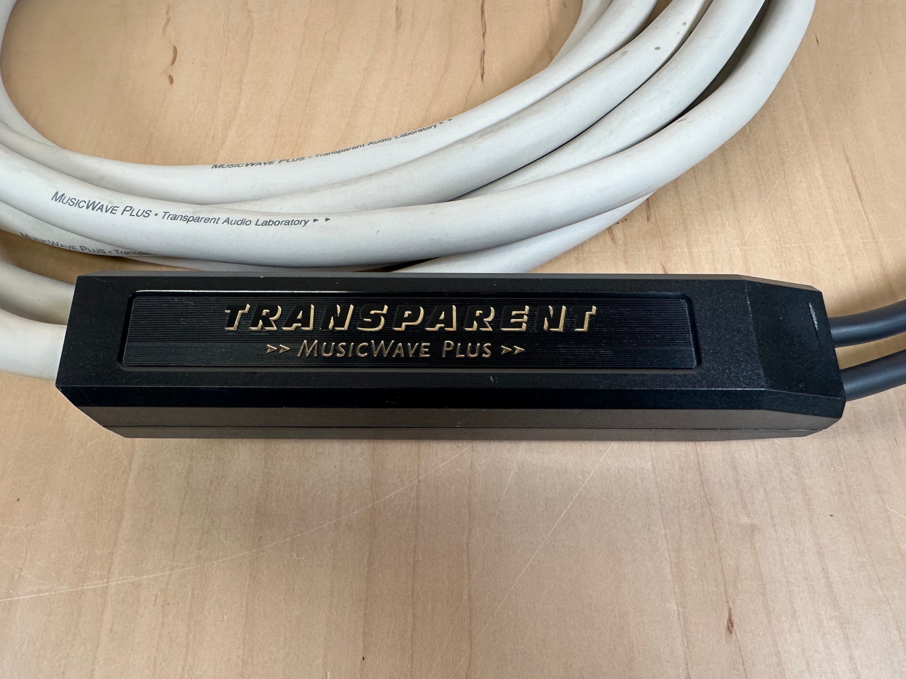 Transparent Audio Musicwave Plus 25' Speaker Cables w/Spade Connectors