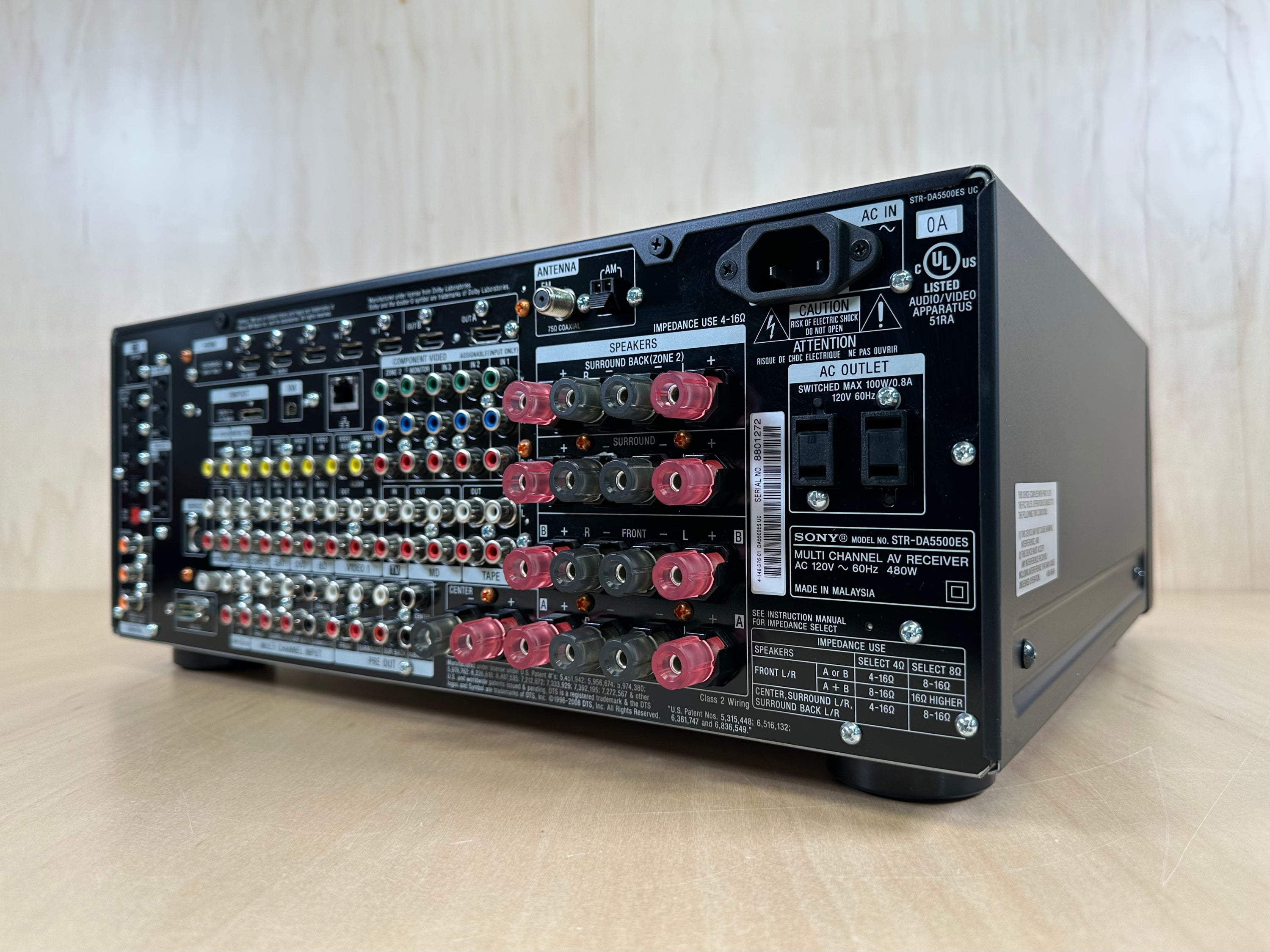 Sony STR-DA5500ES 7.1 Channel AV Receiver Bundle