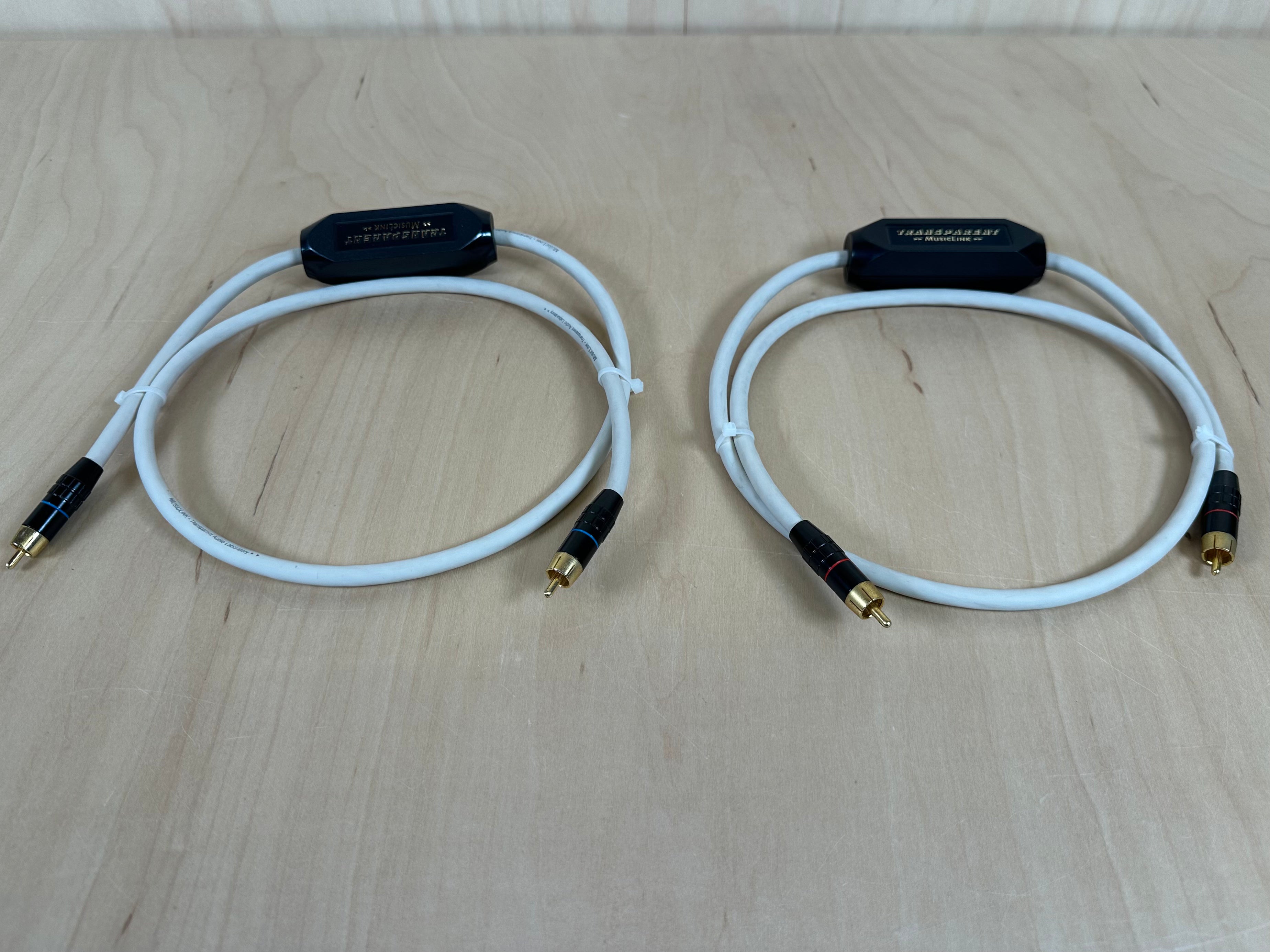 Transparent Audio Musiclink RCA Interconnects 1 Meter  			