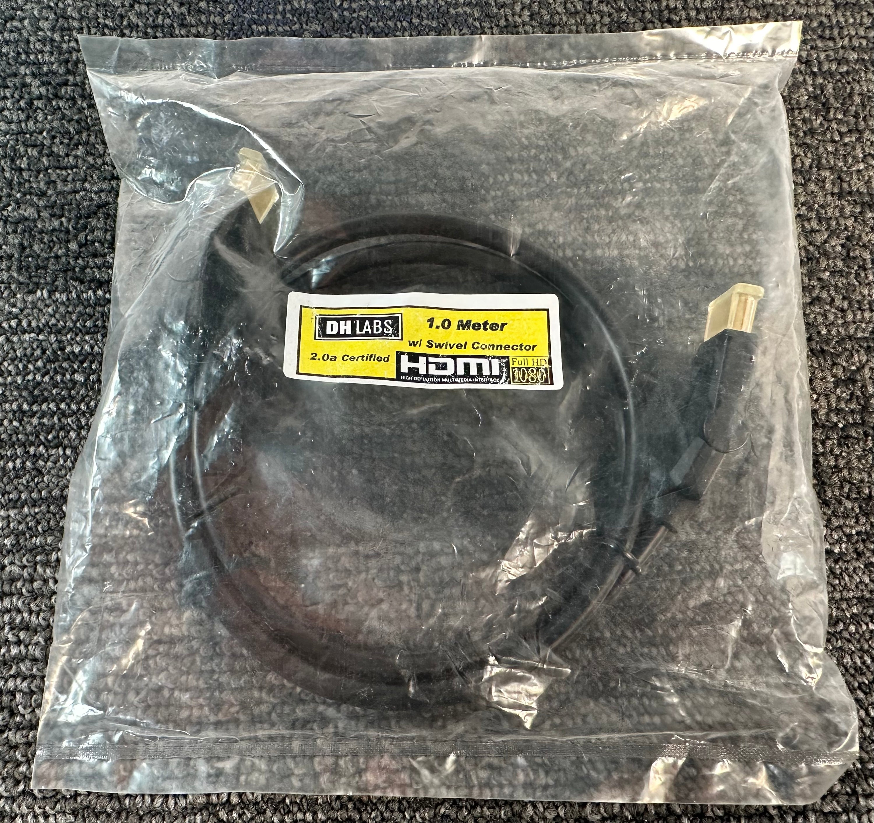 DH Labs HDMI W/Swivel Ends 2.0a Certified 1 Meter