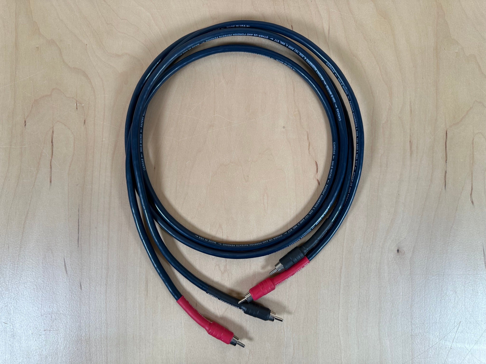 Cardas 300-B Micro 1.5 Meter Interconnects w/Silent RCA Terminators