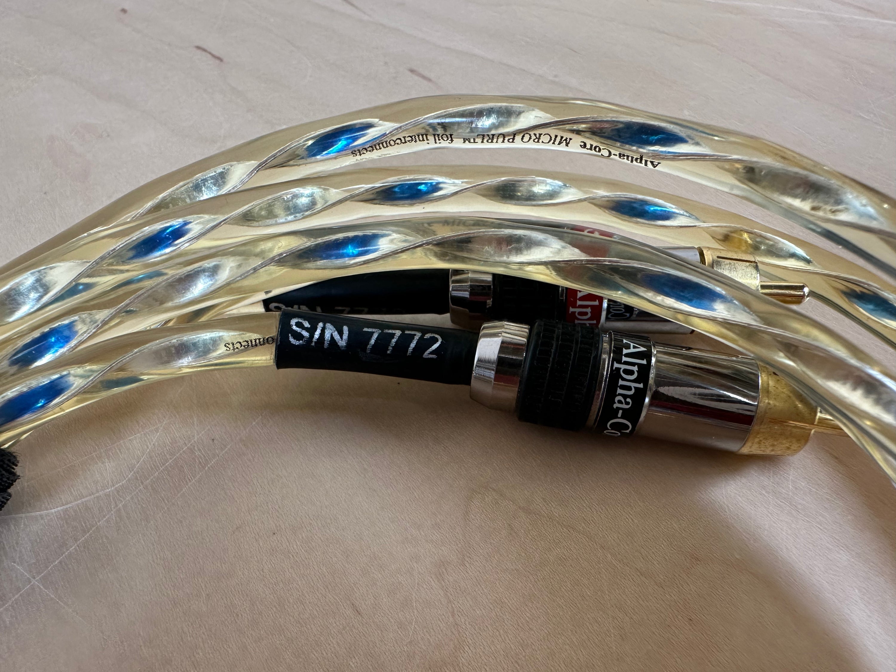 Alpha Core Micro Purl Foil RCA Interconnects 1 Meter