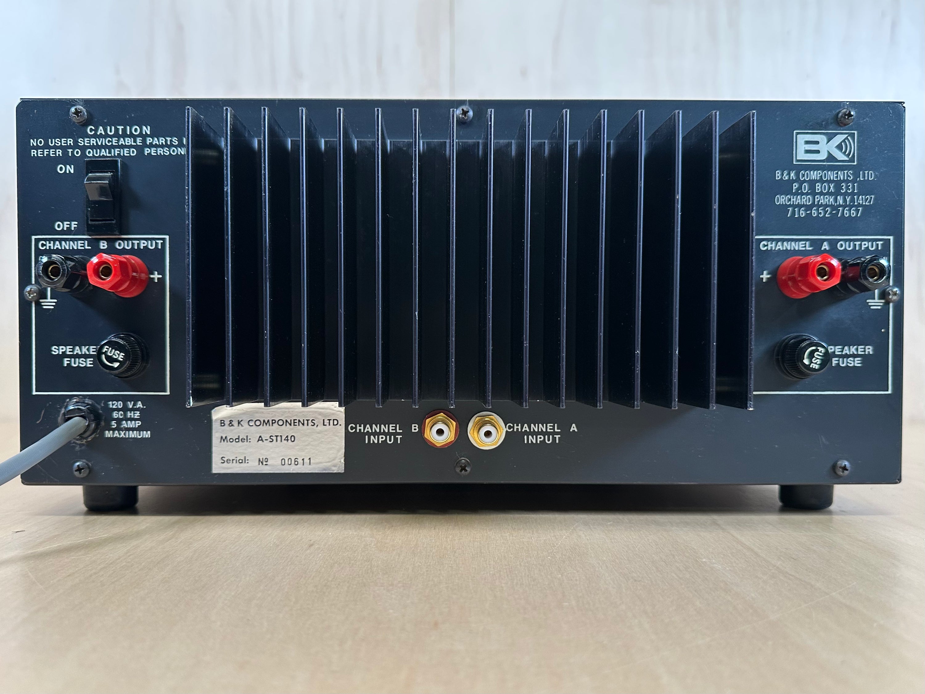 B&K Components ST-140 Stereo Power Amplifier