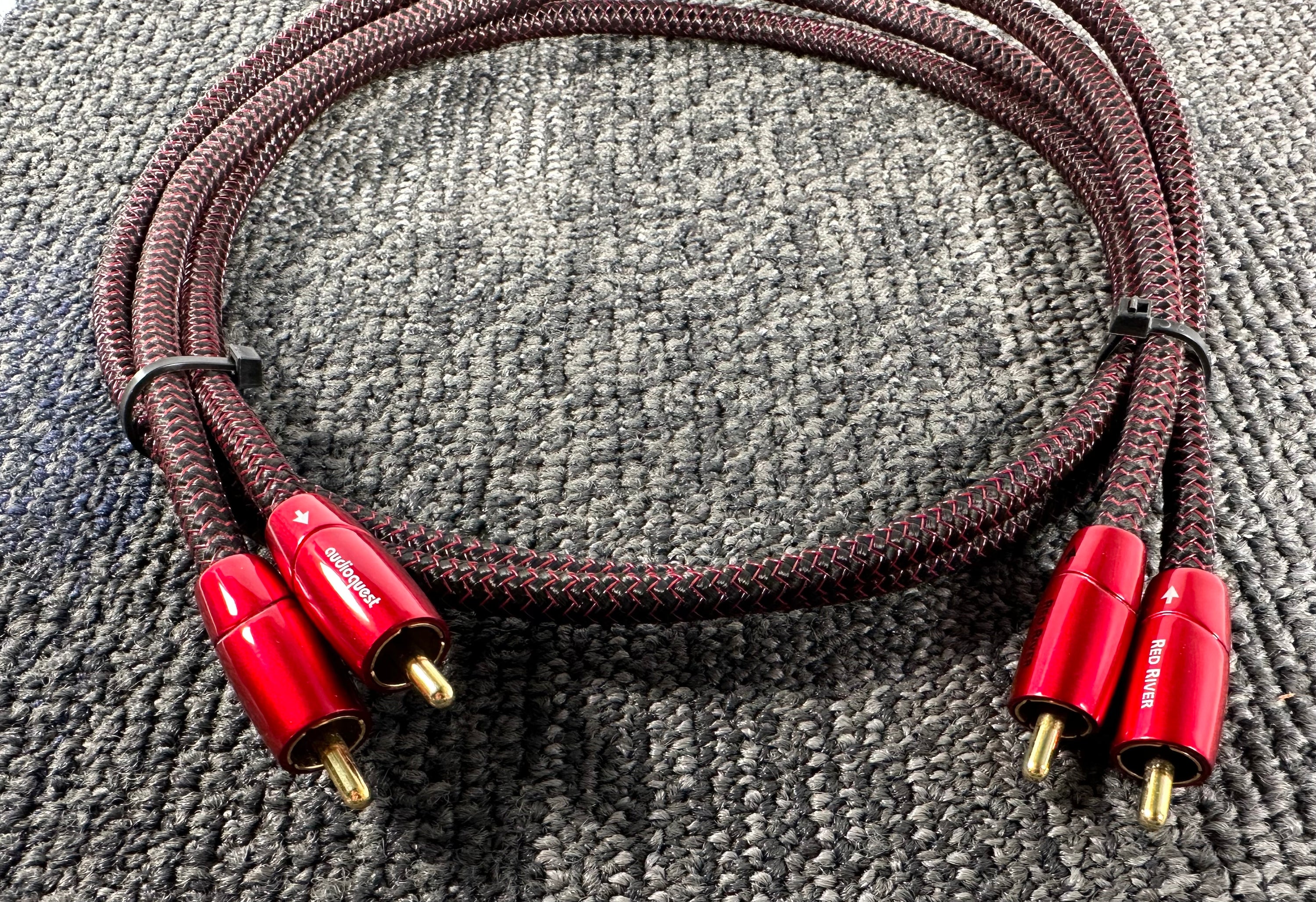 Audioquest Red River RCA Cables 1 Meter Pair