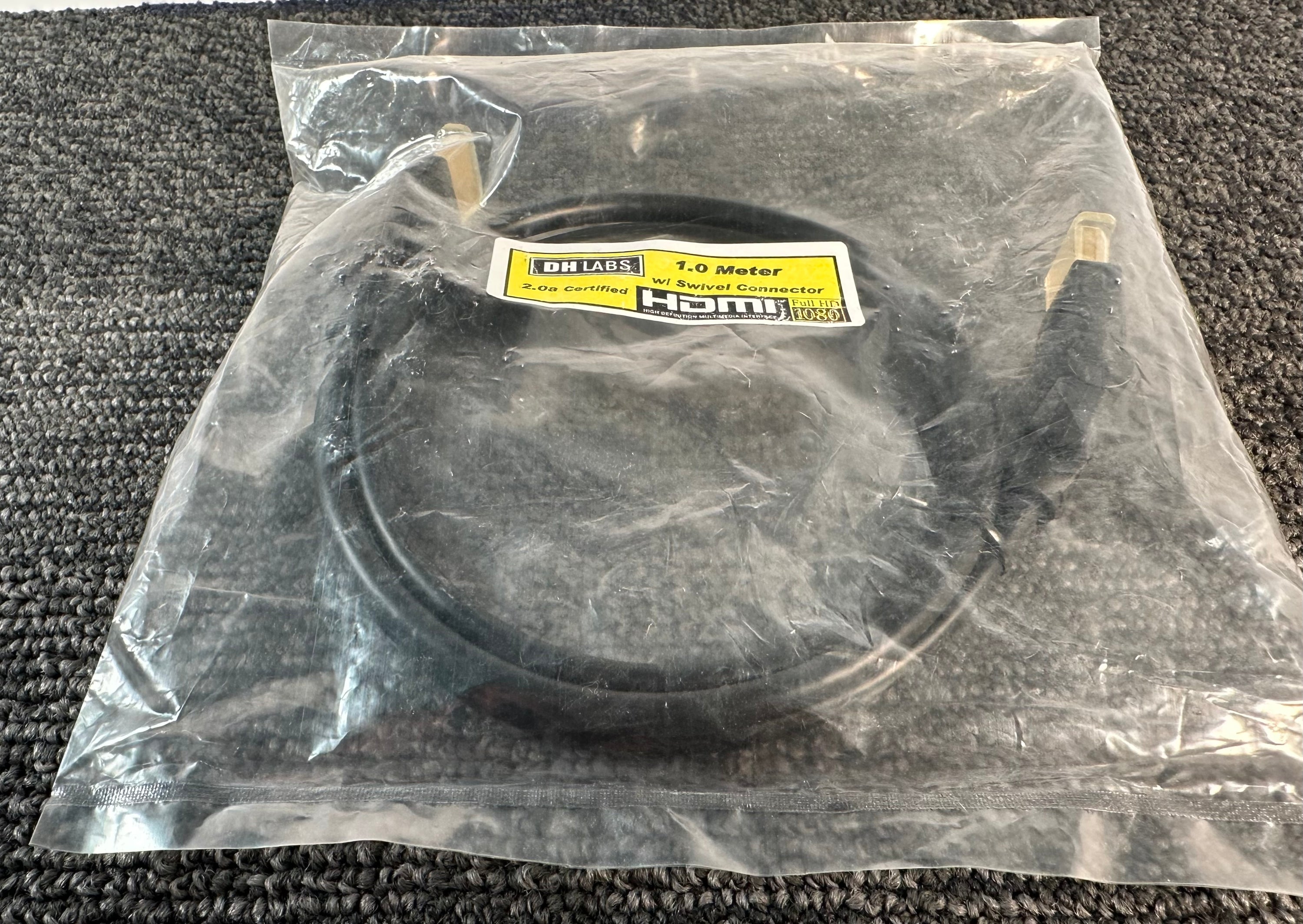 DH Labs HDMI W/Swivel Ends 2.0a Certified 1 Meter