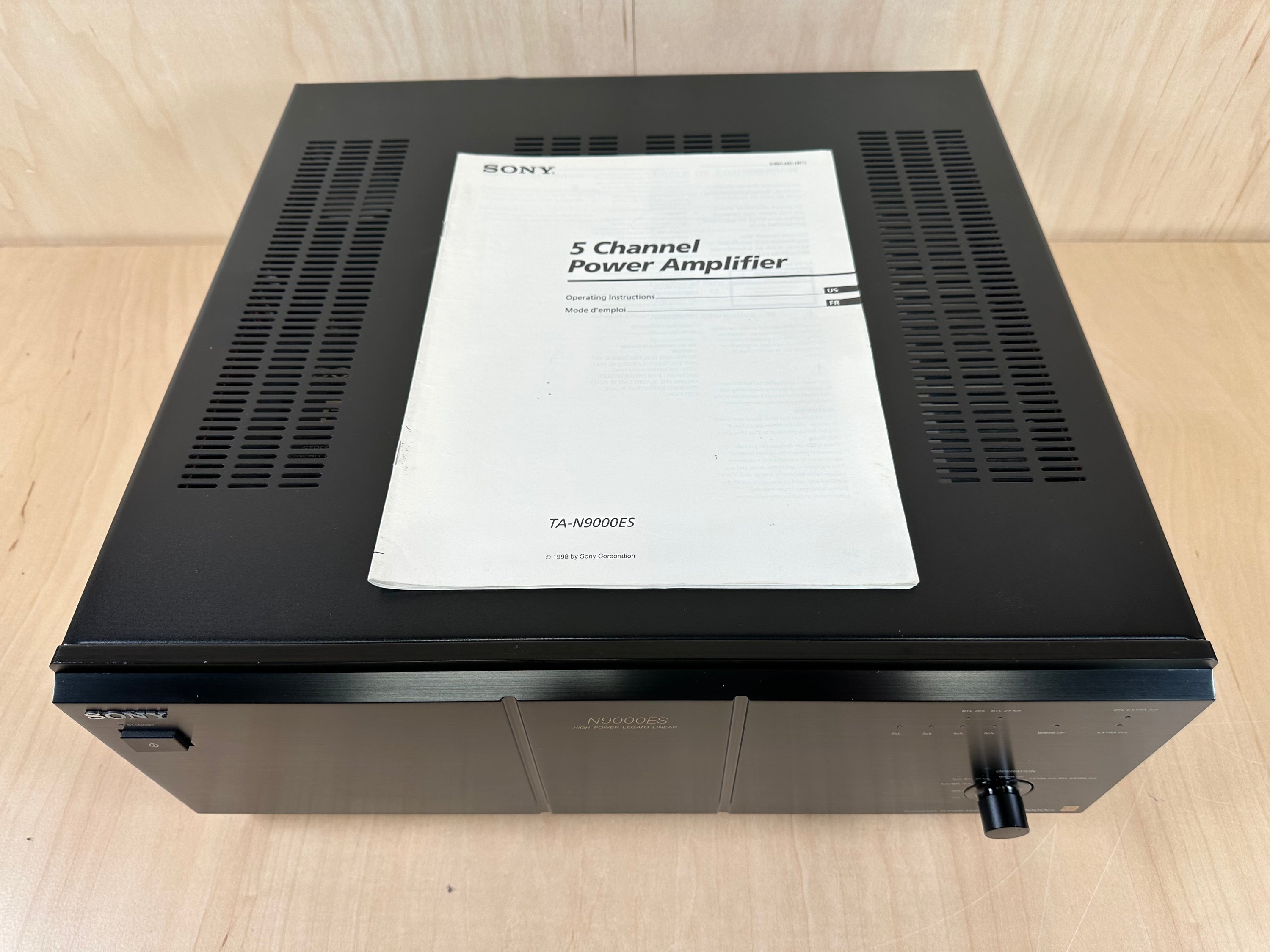 Sony TA-N9000ES 5 Channel Amplifier w/original box/manual – Record Sony TA-N9000ES 5 Channel Amplifier w/original box/manual – Record