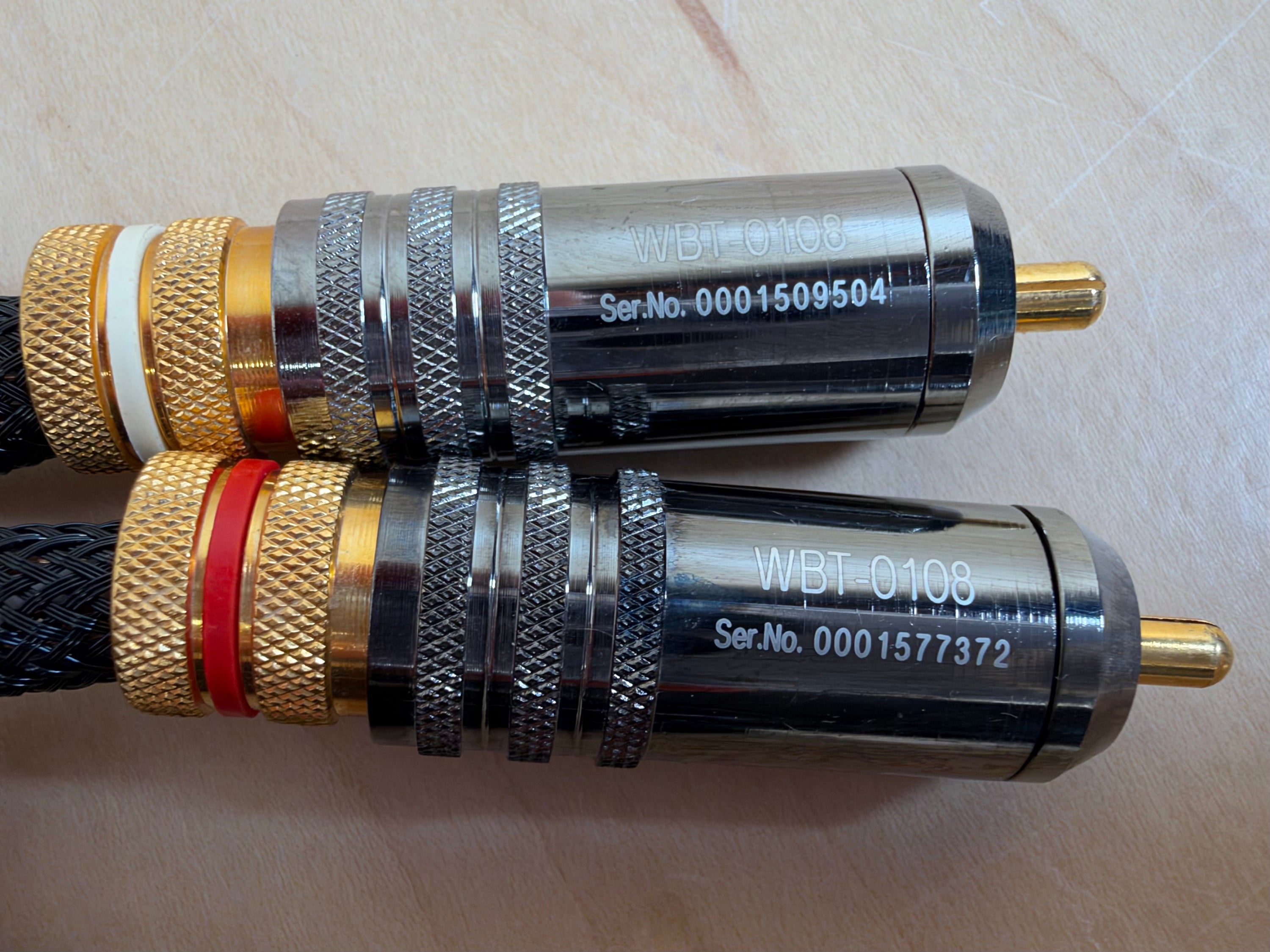 Kimber Kable Hero RCA Interconnects w/WBT-0108 Connectors 1 Meter Pair