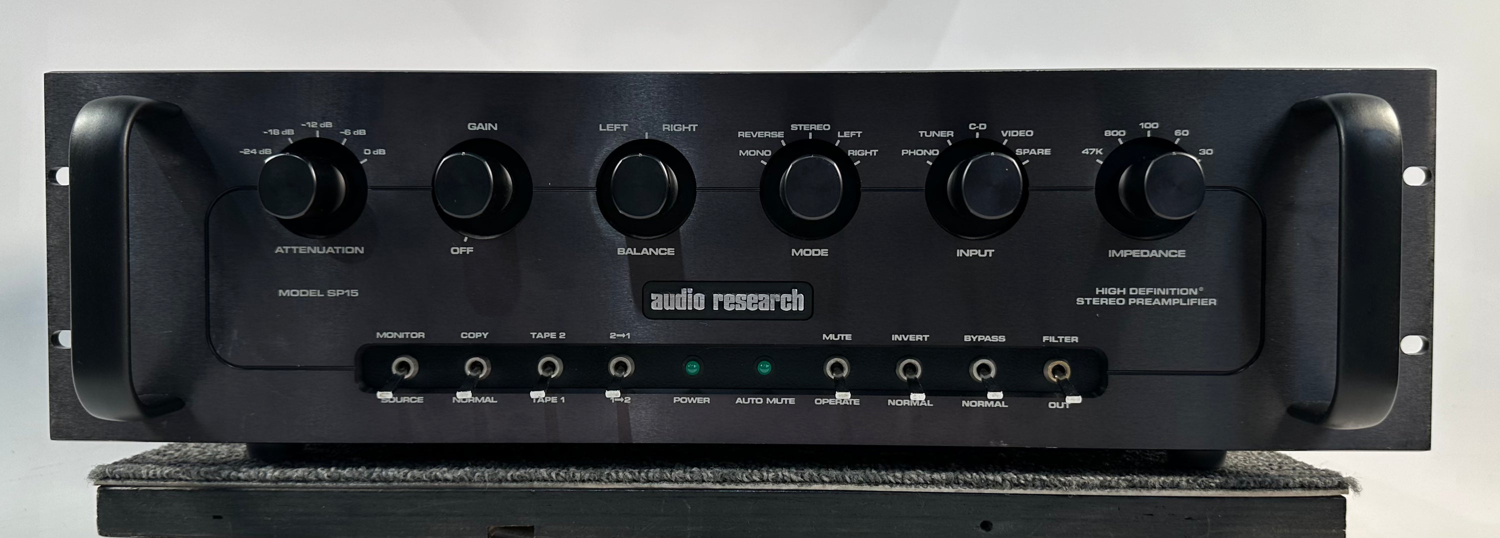 Audio Research SP15 Hybrid Tube Preamplifier w/External SP15PS Power Supply