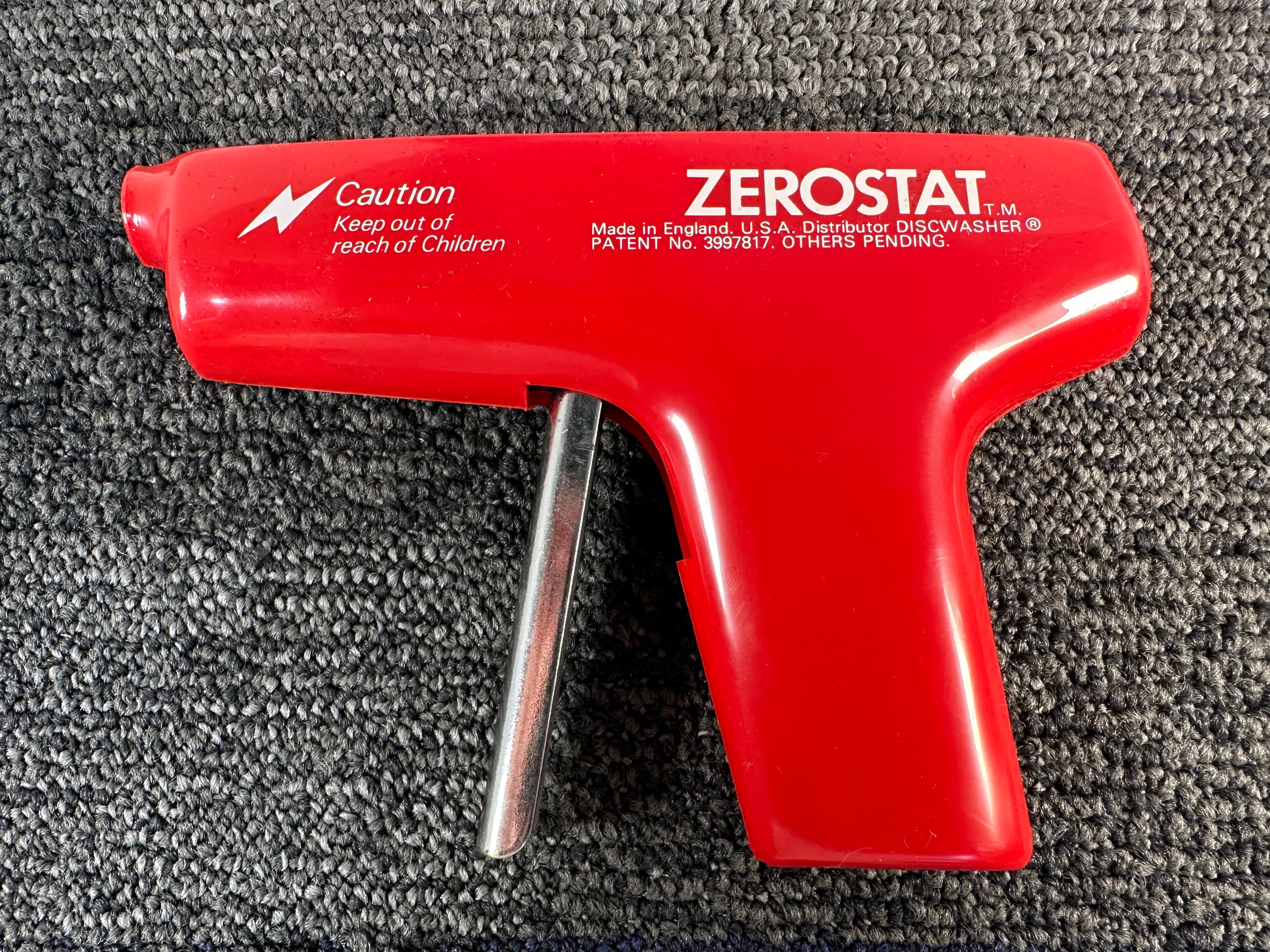 Zerostat Anti-Static Gun Made in England Vintage