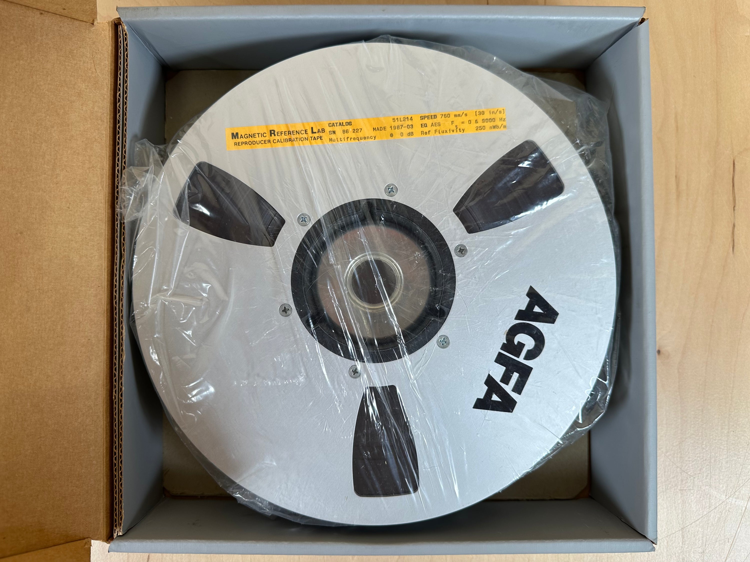 MRL Magnetic Reference Labs 30ips 2" Calibration Tape