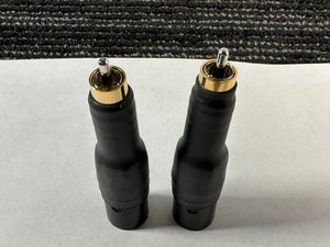 Cardas Male XLR to RCA Plug Adapter Pair