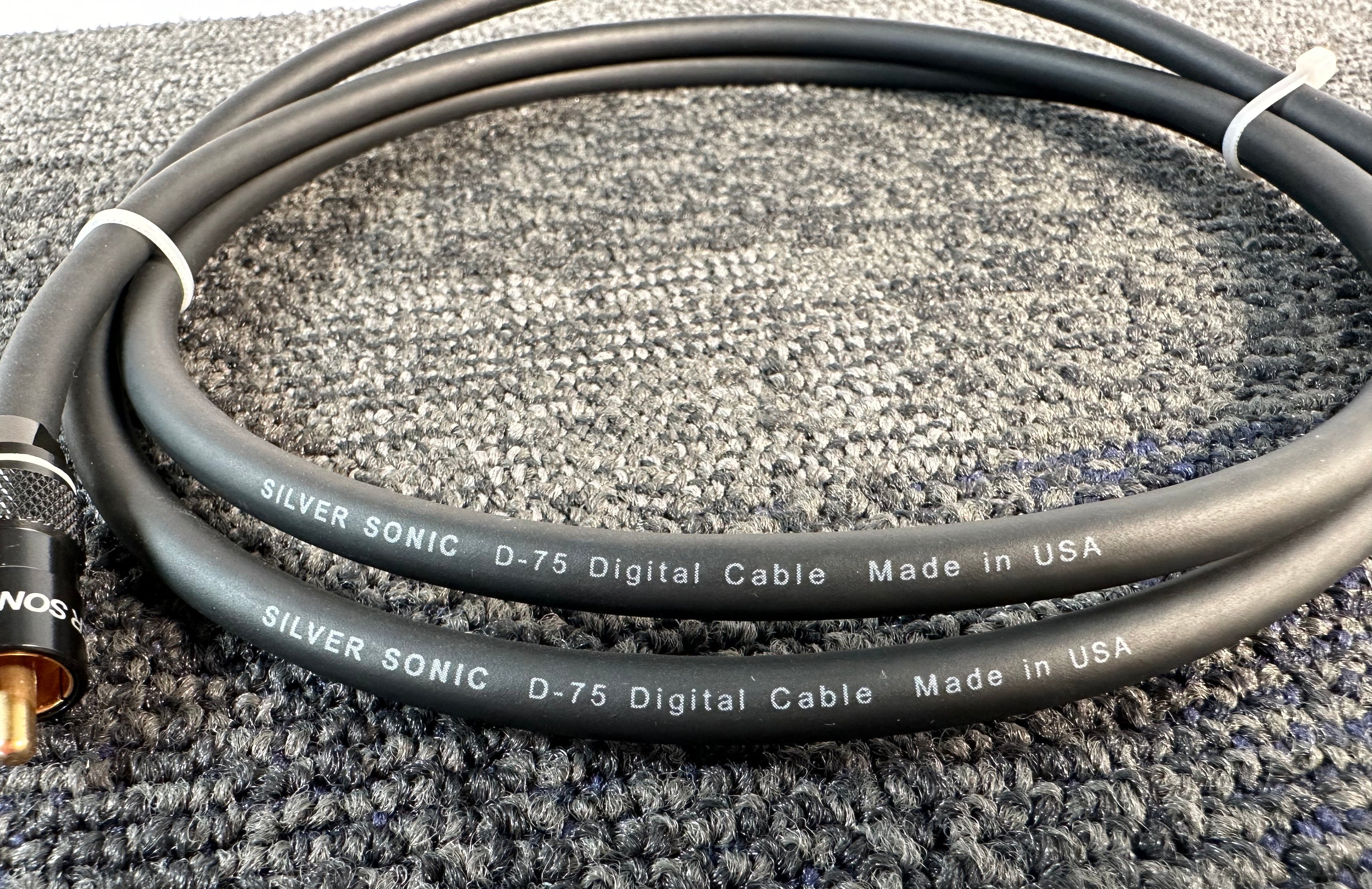 DH Labs Silver Sonic D-75 Digital Coax Audio Cable RCA To RCA 1.5 Meter