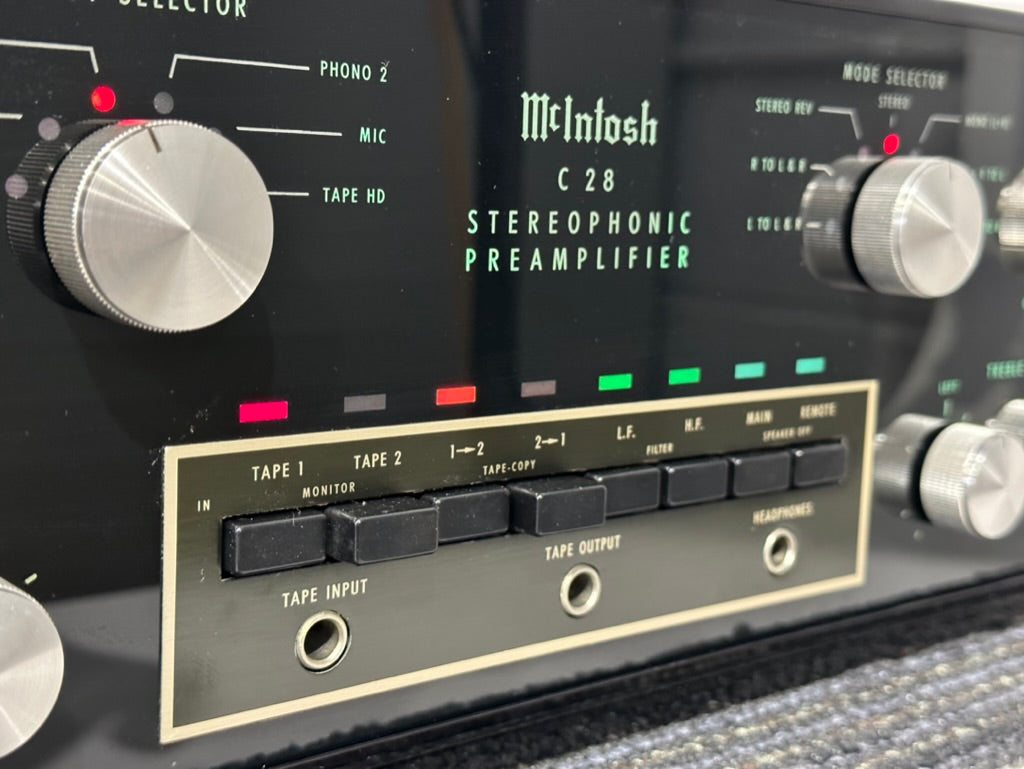 Mcintosh C28 Preamplifier Serviced w/New Factory Box