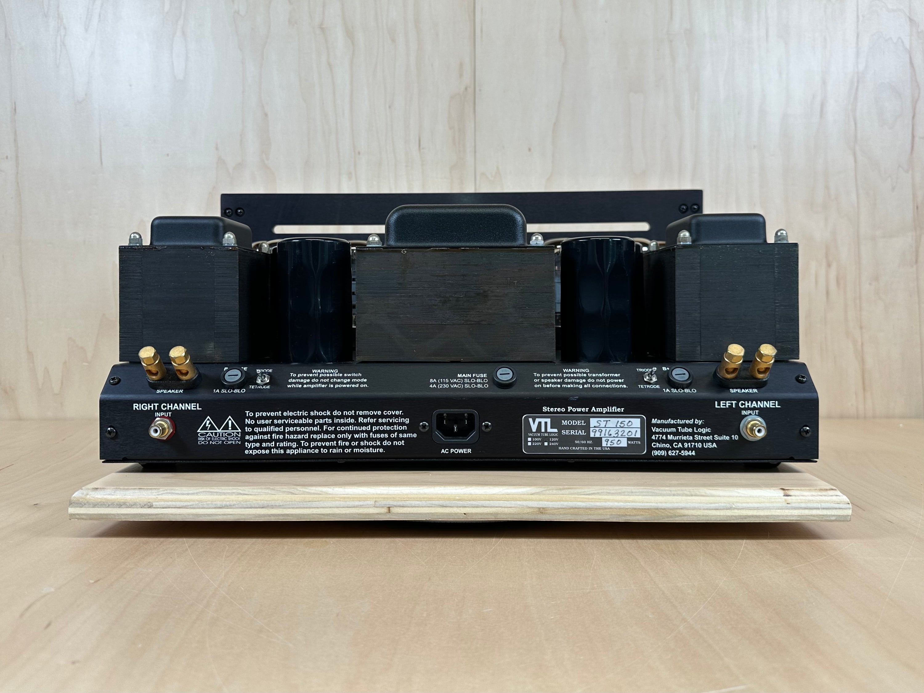 VTL ST 150 Pure Tube Amplifier Serviced