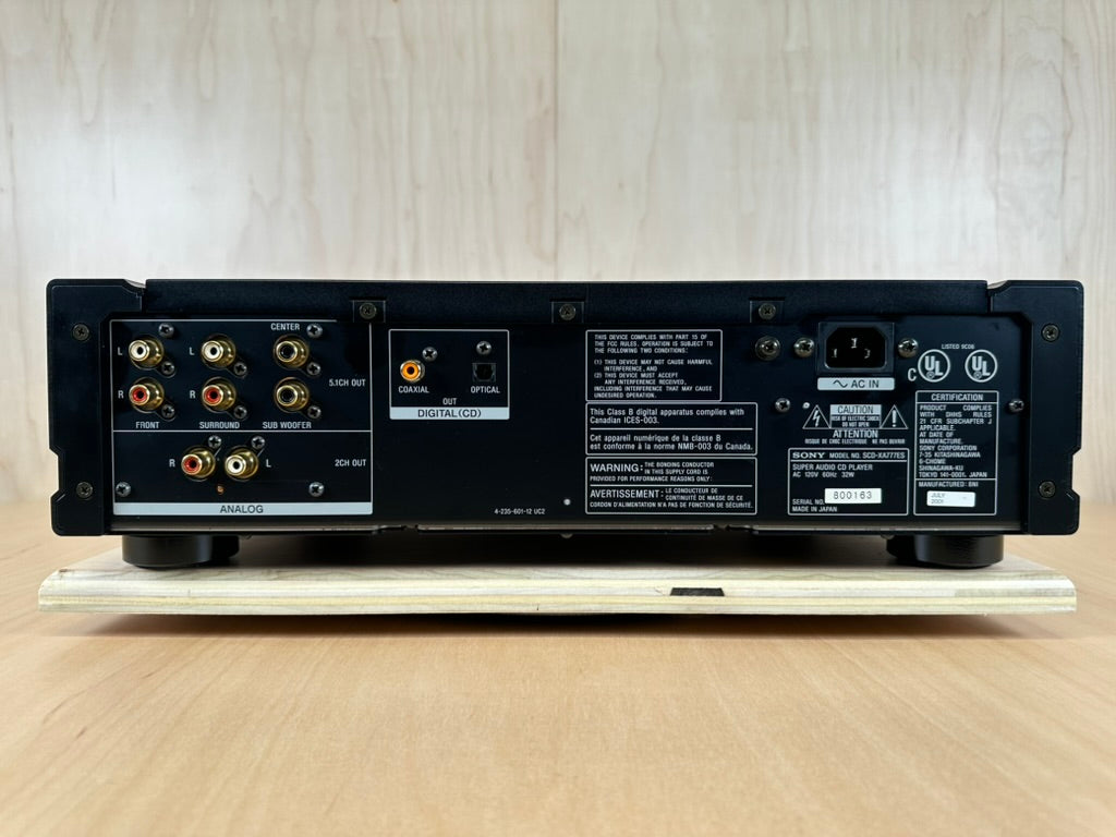 Sony SCD-XA777ES Super Audio CD Player SACD