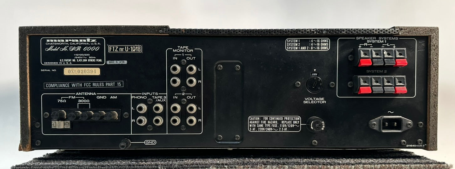Marantz SR6000 DC Amplifier Receiver – Record Mart HiFi
