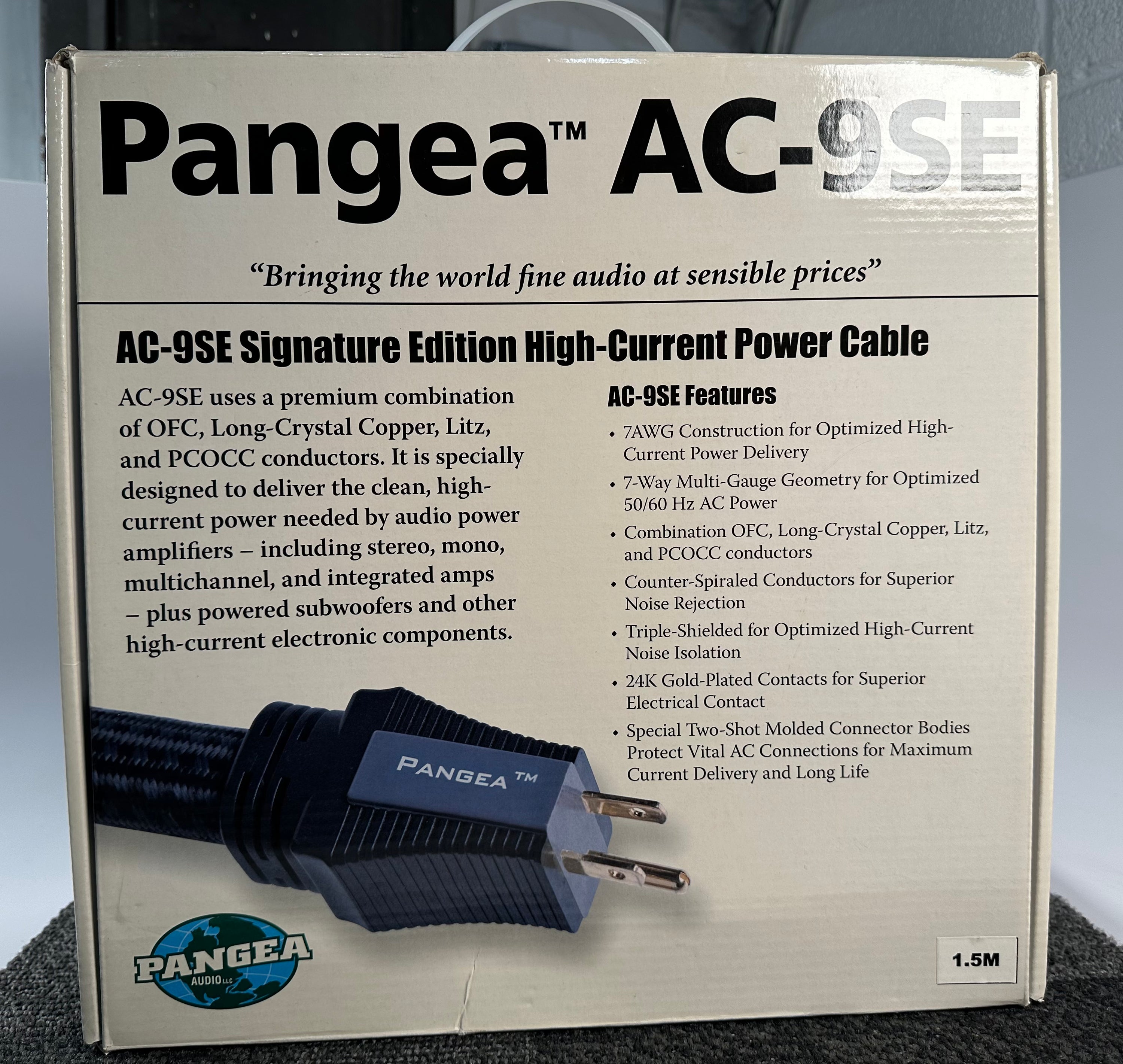 Pangea AC-9SE Signature Edition 1.5Meter Power Cable