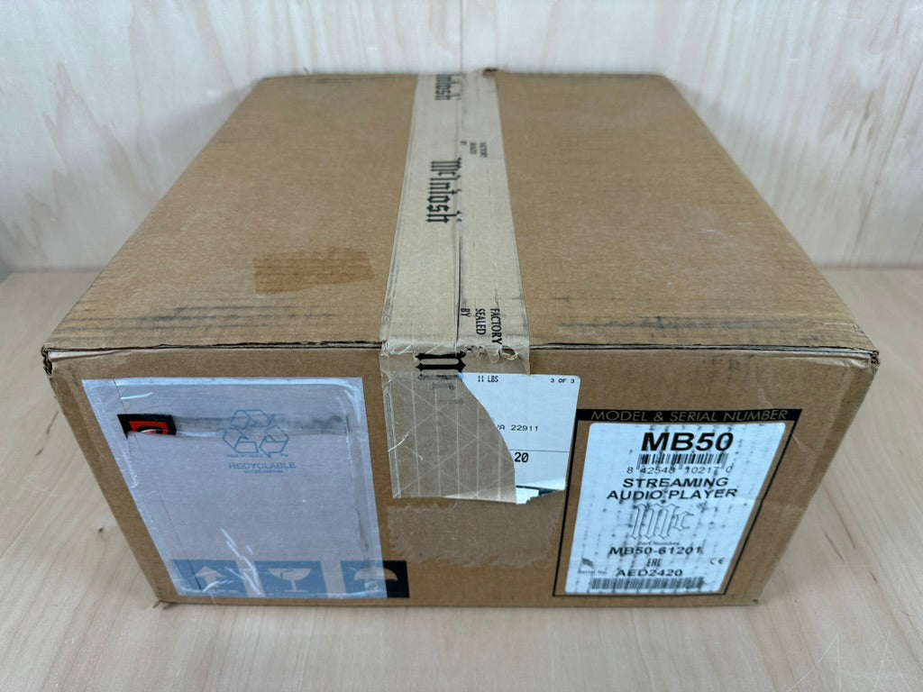 Mcintosh MB50 Streaming Audio Player New In Box