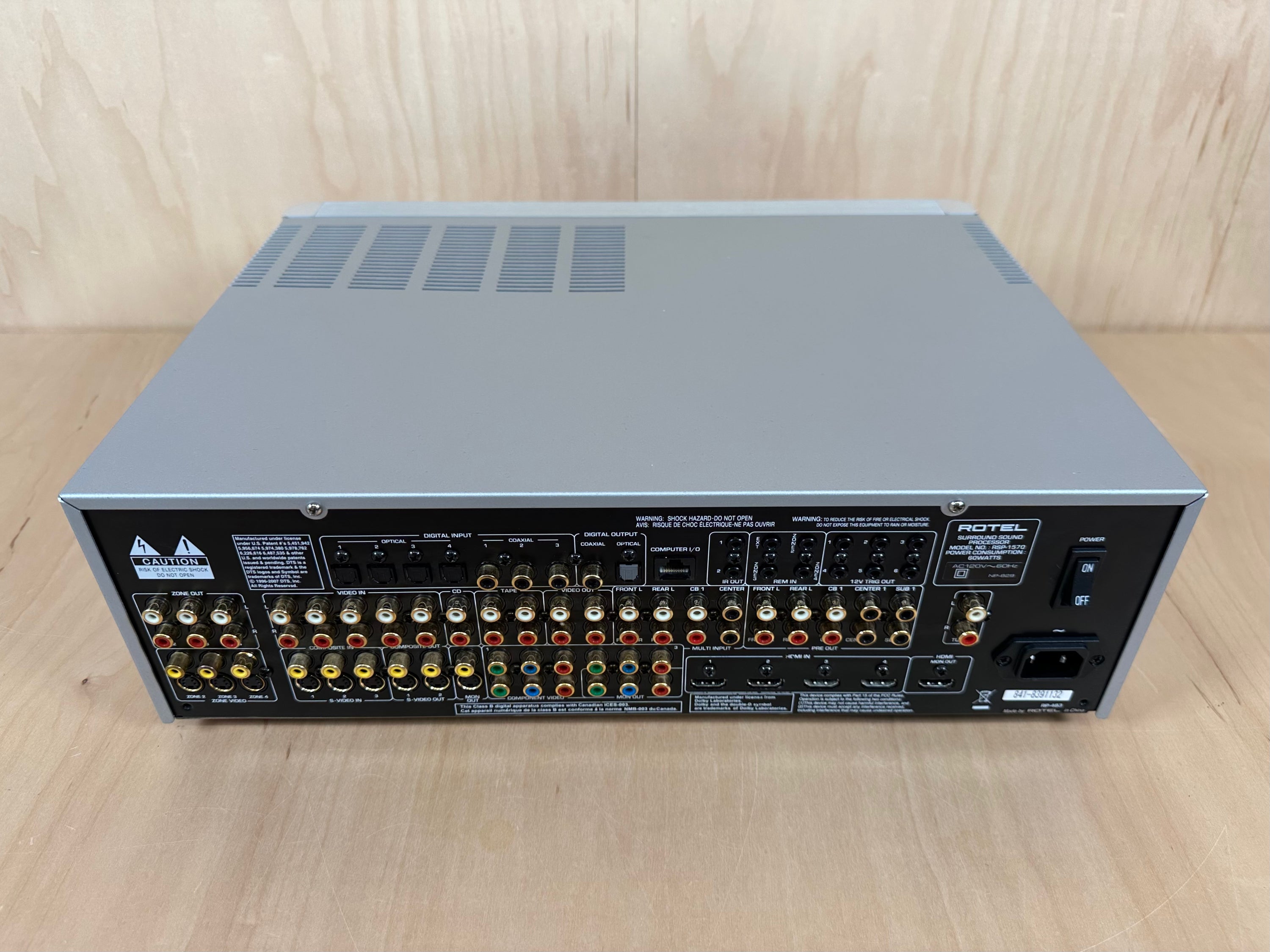 Rotel RSP-1570 Preamplifier Surround Sound Processor w/Remote and Box