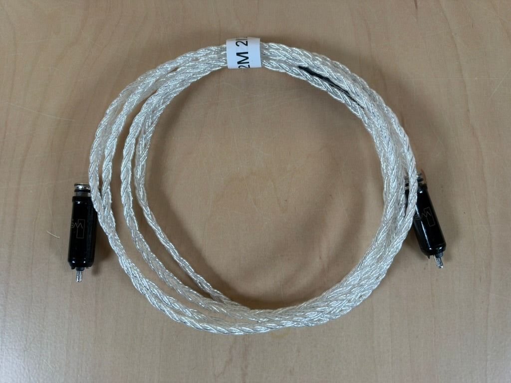 Kimber Kable TGDL 2 Meter RCA Digital/Analog Interconnect WBT-0102 Ag fittings (single cable)