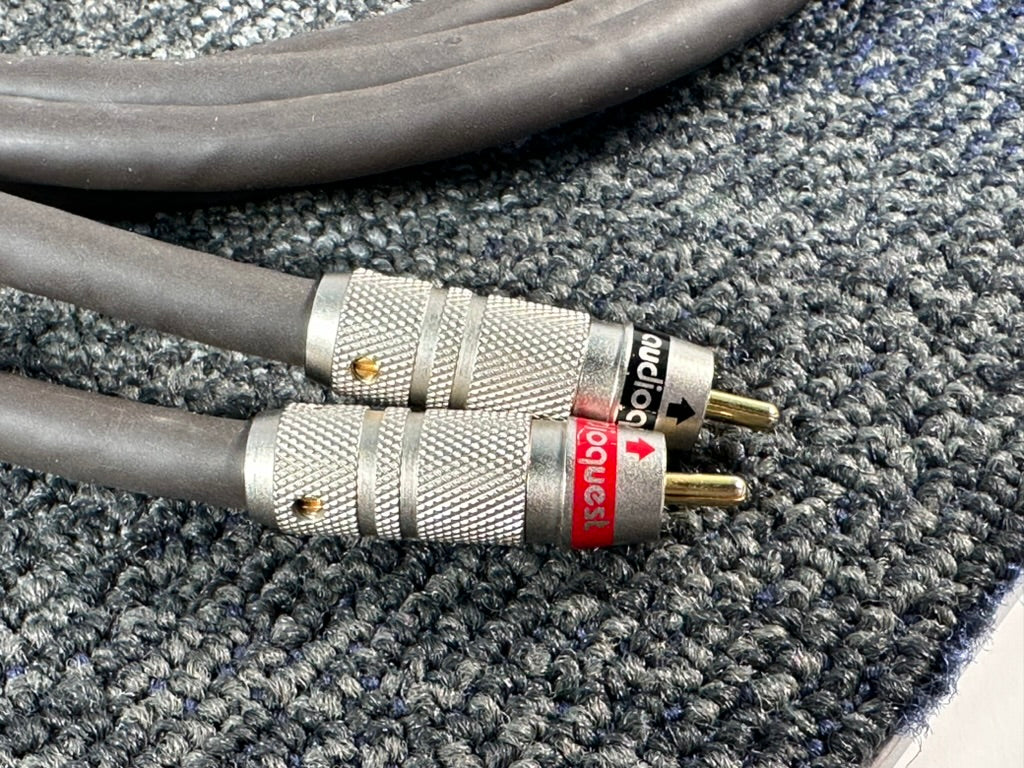 AudioQuest Topaz X2 Hyperlitz RCA Interconnects 2 Meter Pair