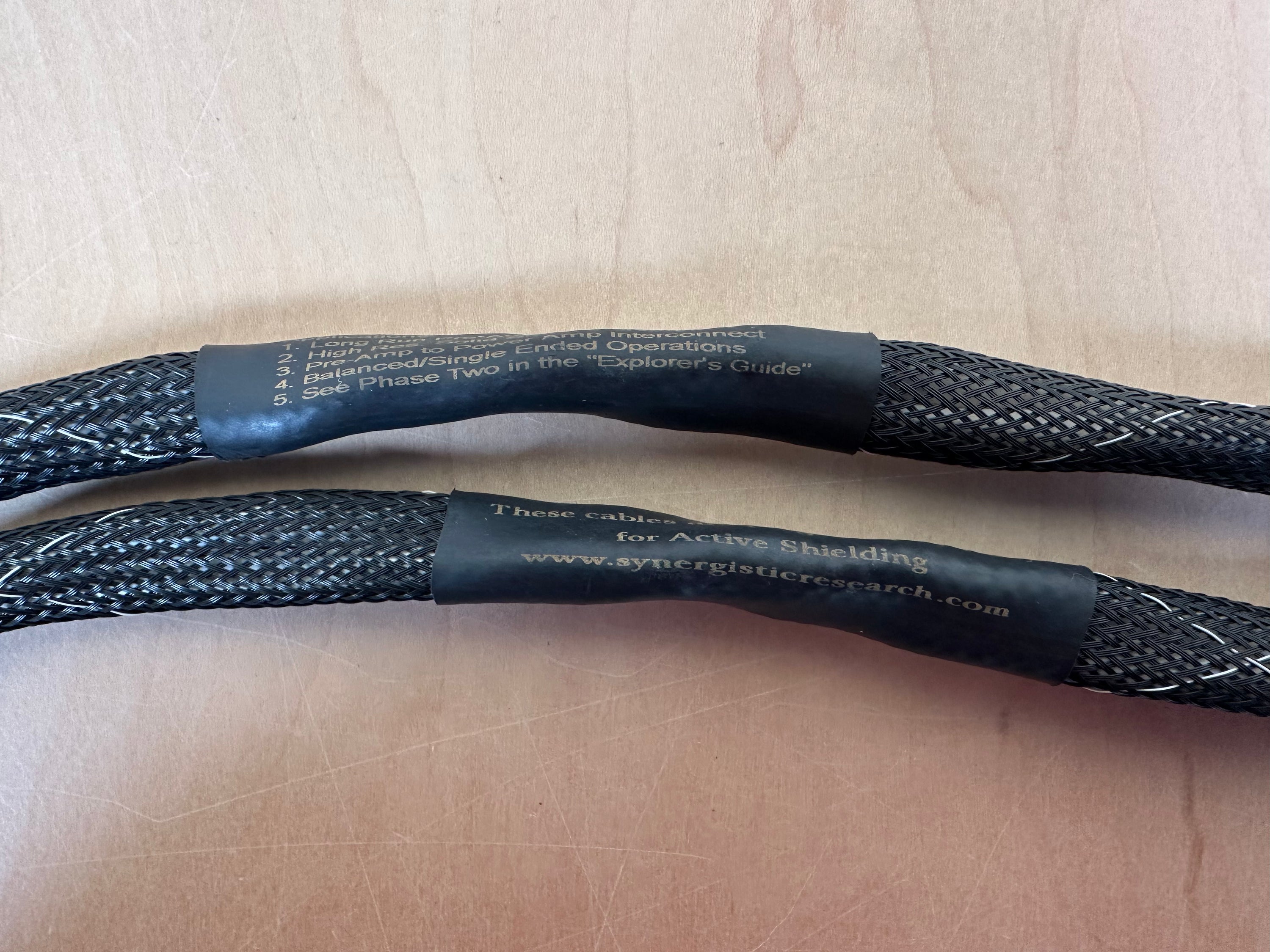 Synergistic Research Kaleidoscope Phase II 1 Meter XLR Interconnects w/Active Shielding PS