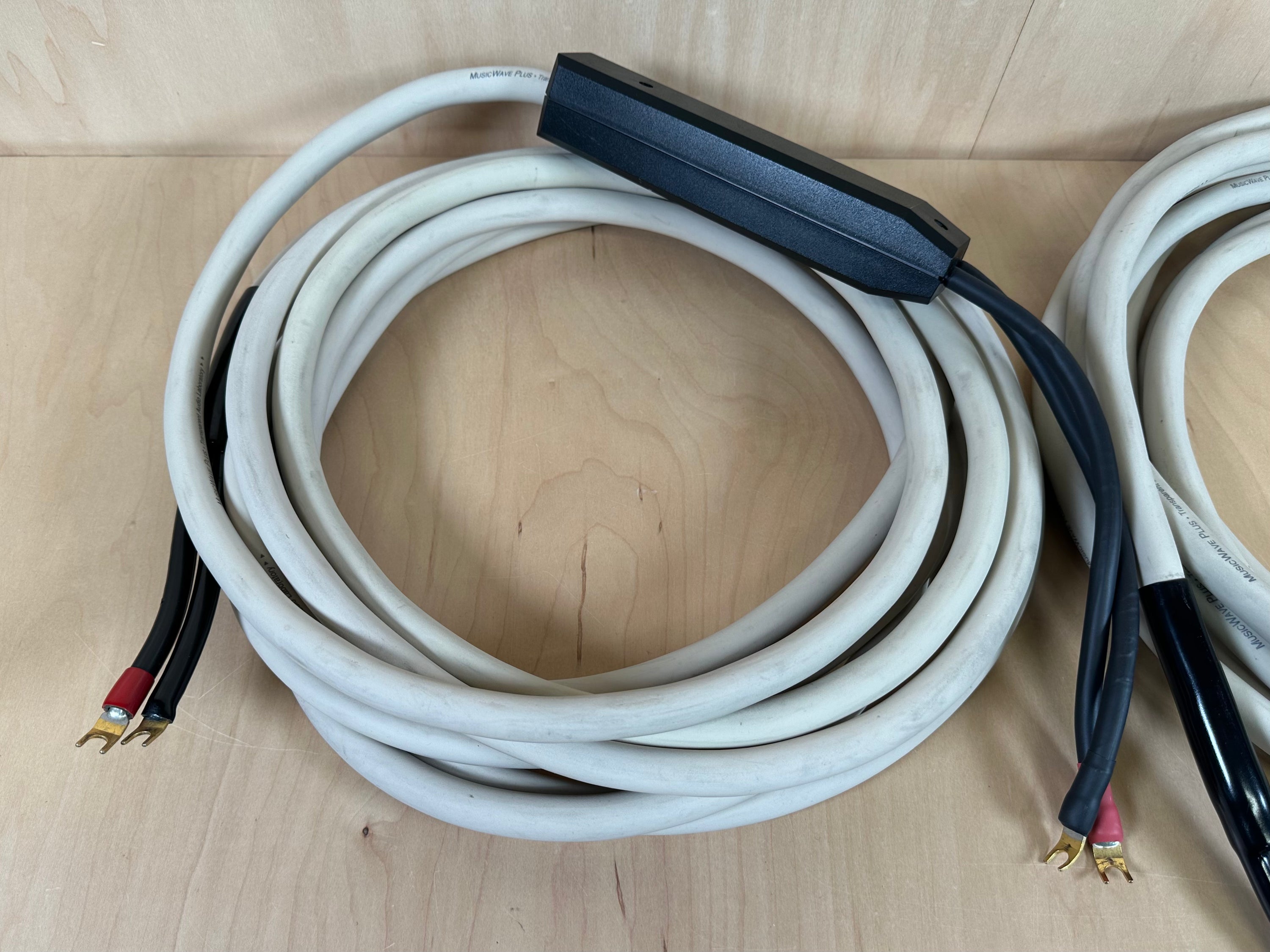 Transparent Audio Musicwave Plus 25' Speaker Cables w/Spade Connectors