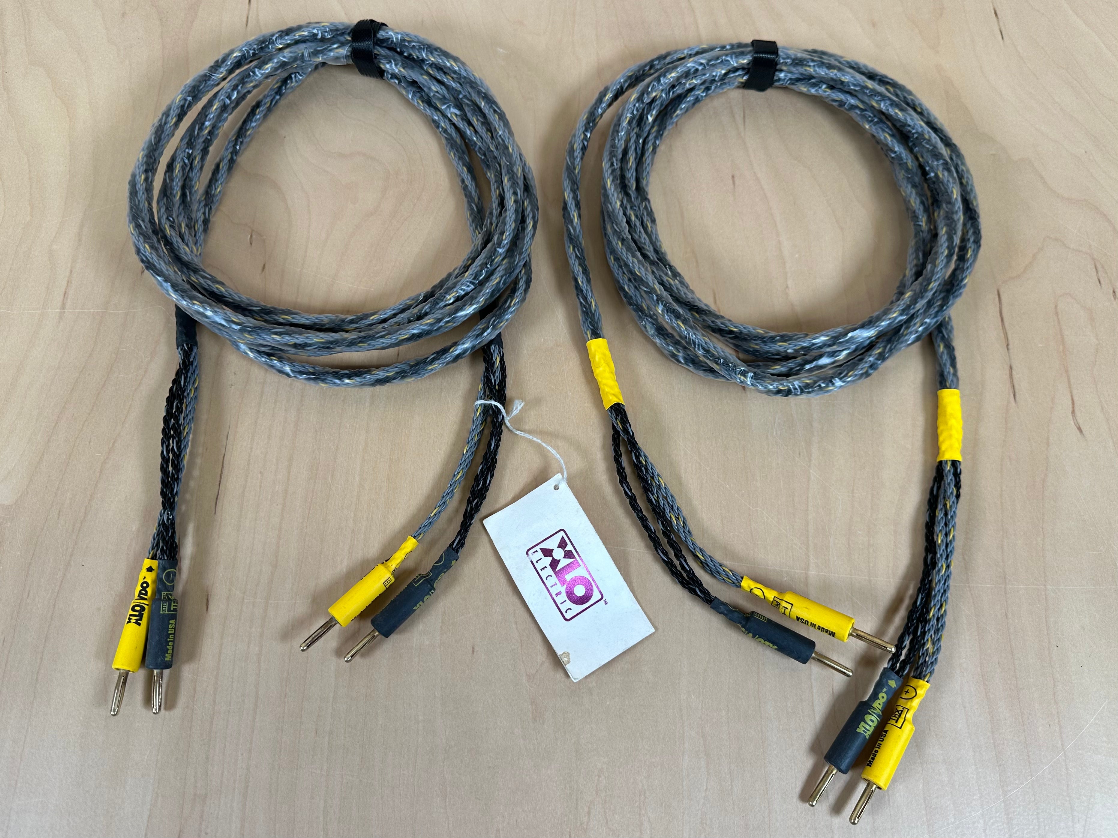 XLO/PRO ER11 Speaker Cables w/XLO Brass Banana Plugs 10&#039;  			